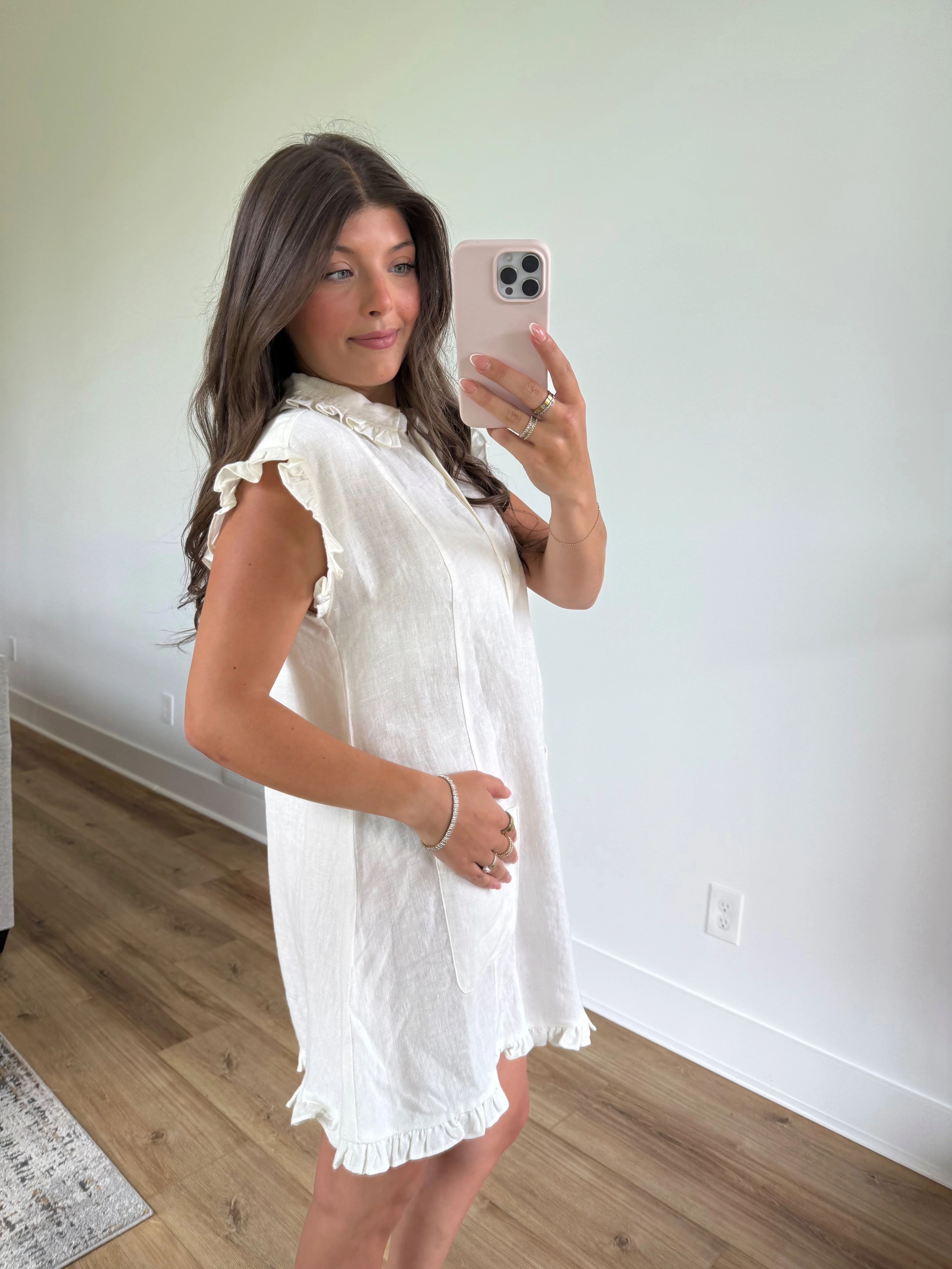 Ally Linen Dress - Image 5