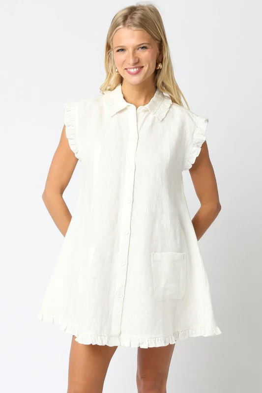 Ally Linen Dress - Image 6