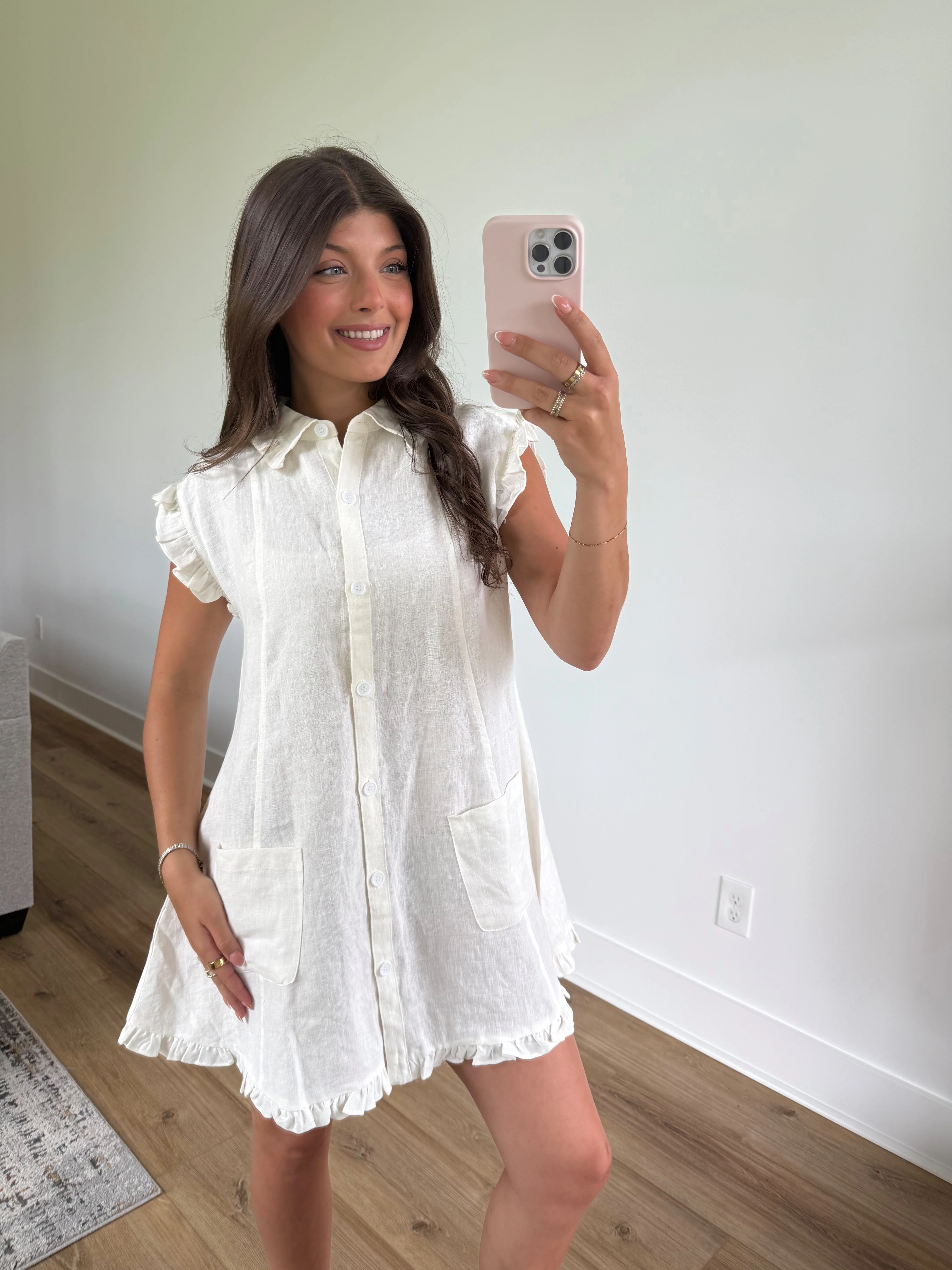 Ally Linen Dress - Image 8