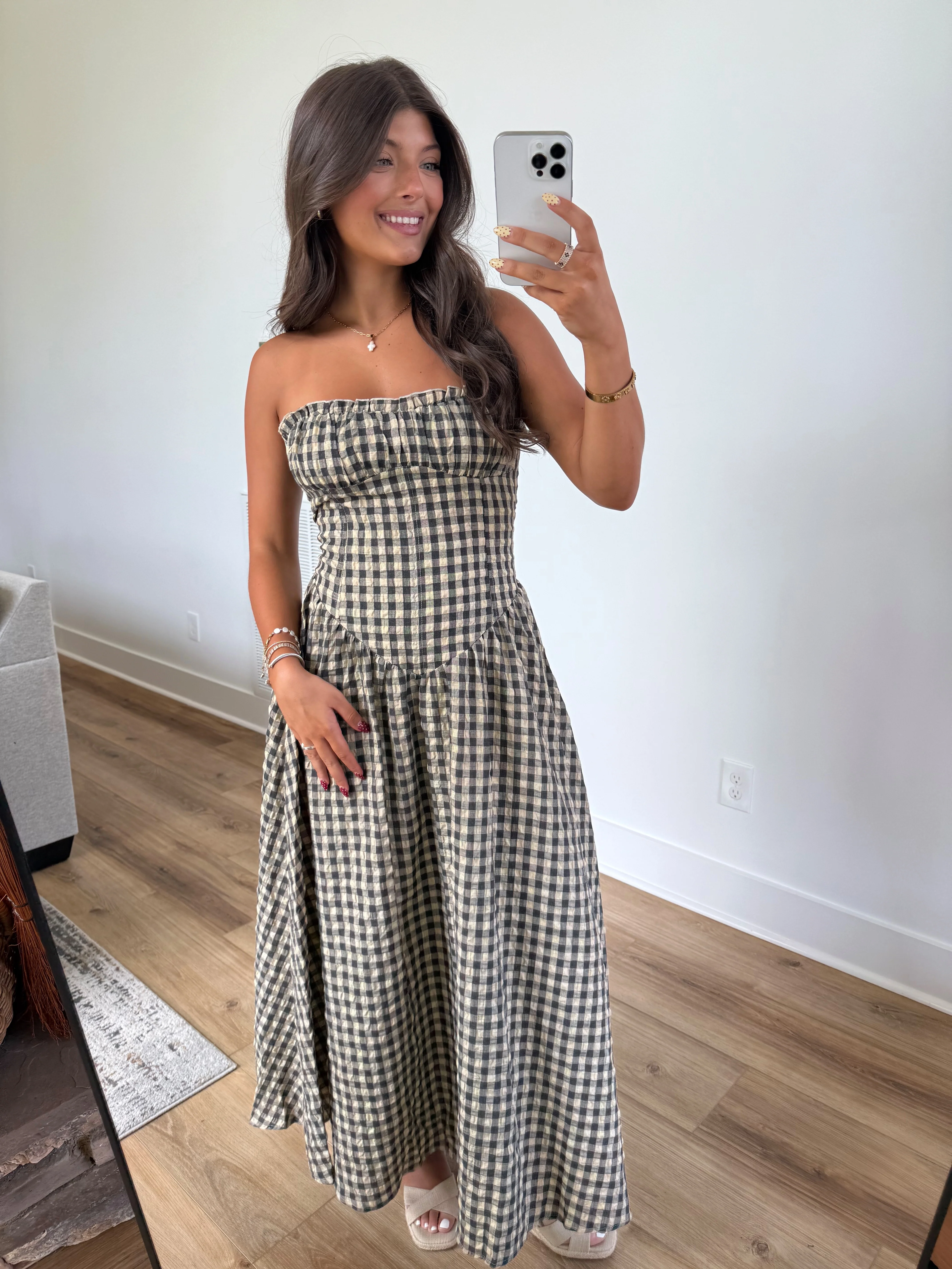 Annie Gingham Midi (Restock) - Image 4