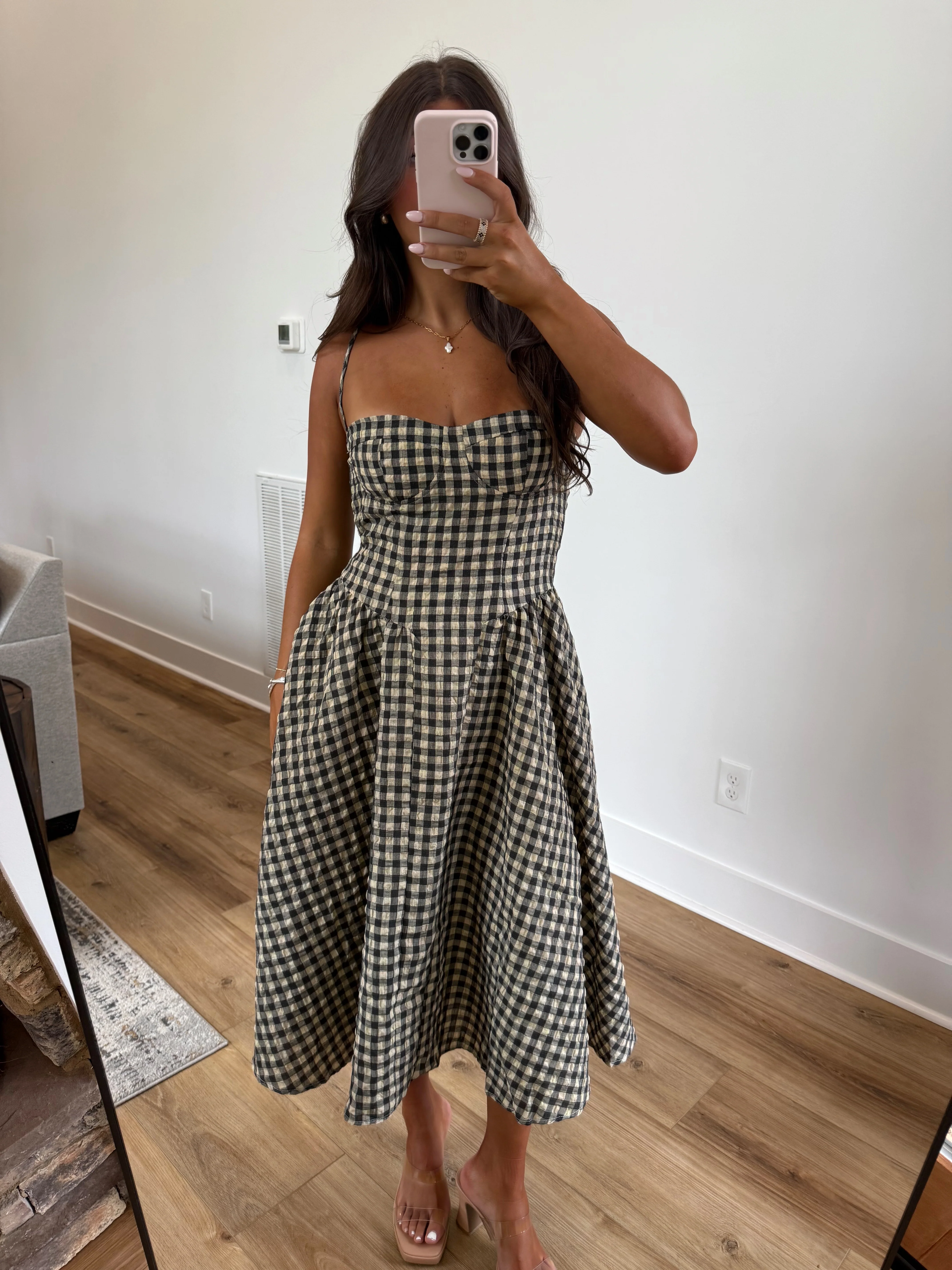 Apple Cider Check Dress - Image 2