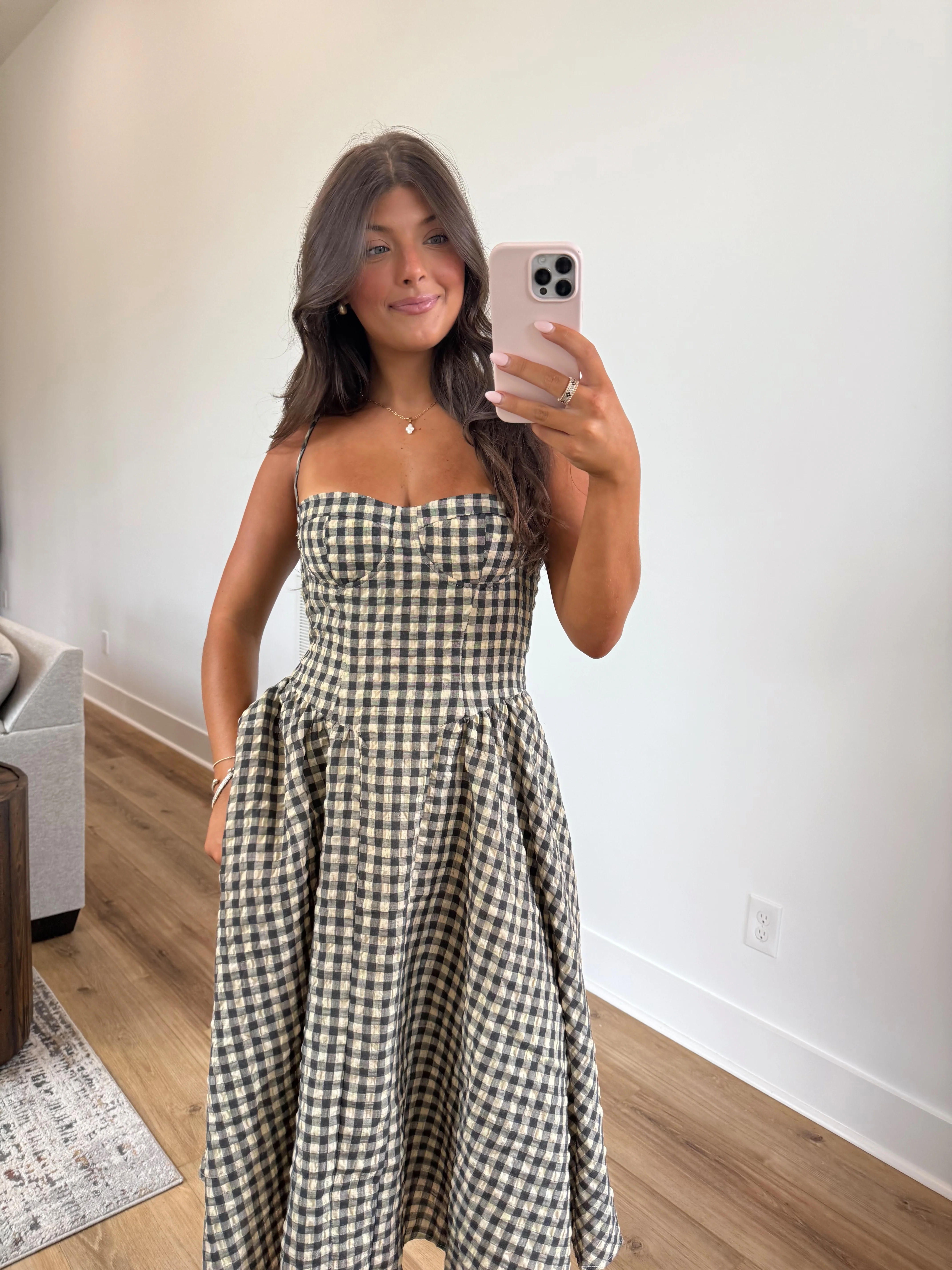 Apple Cider Check Dress - Image 3