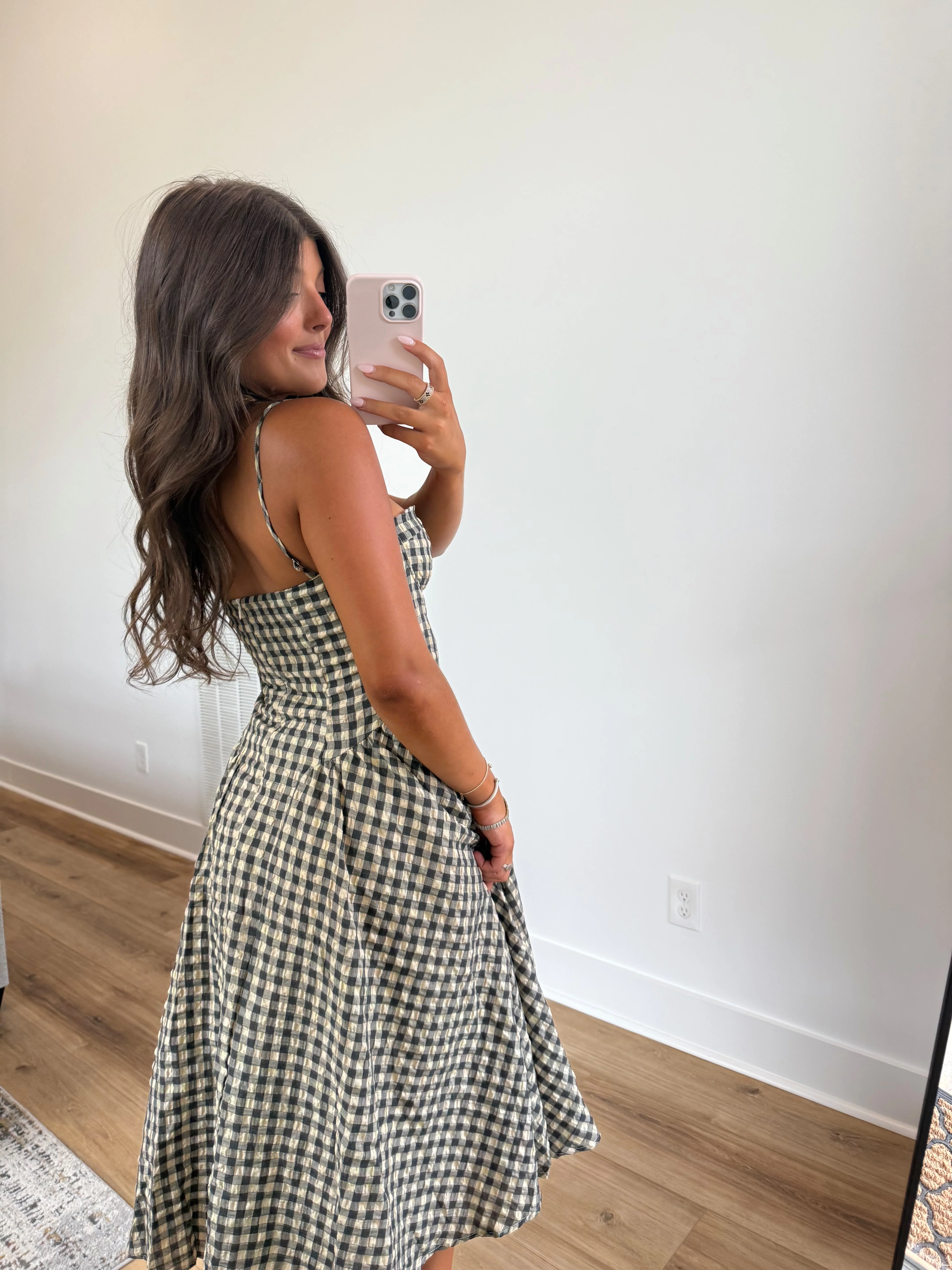 Apple Cider Check Dress - Image 4