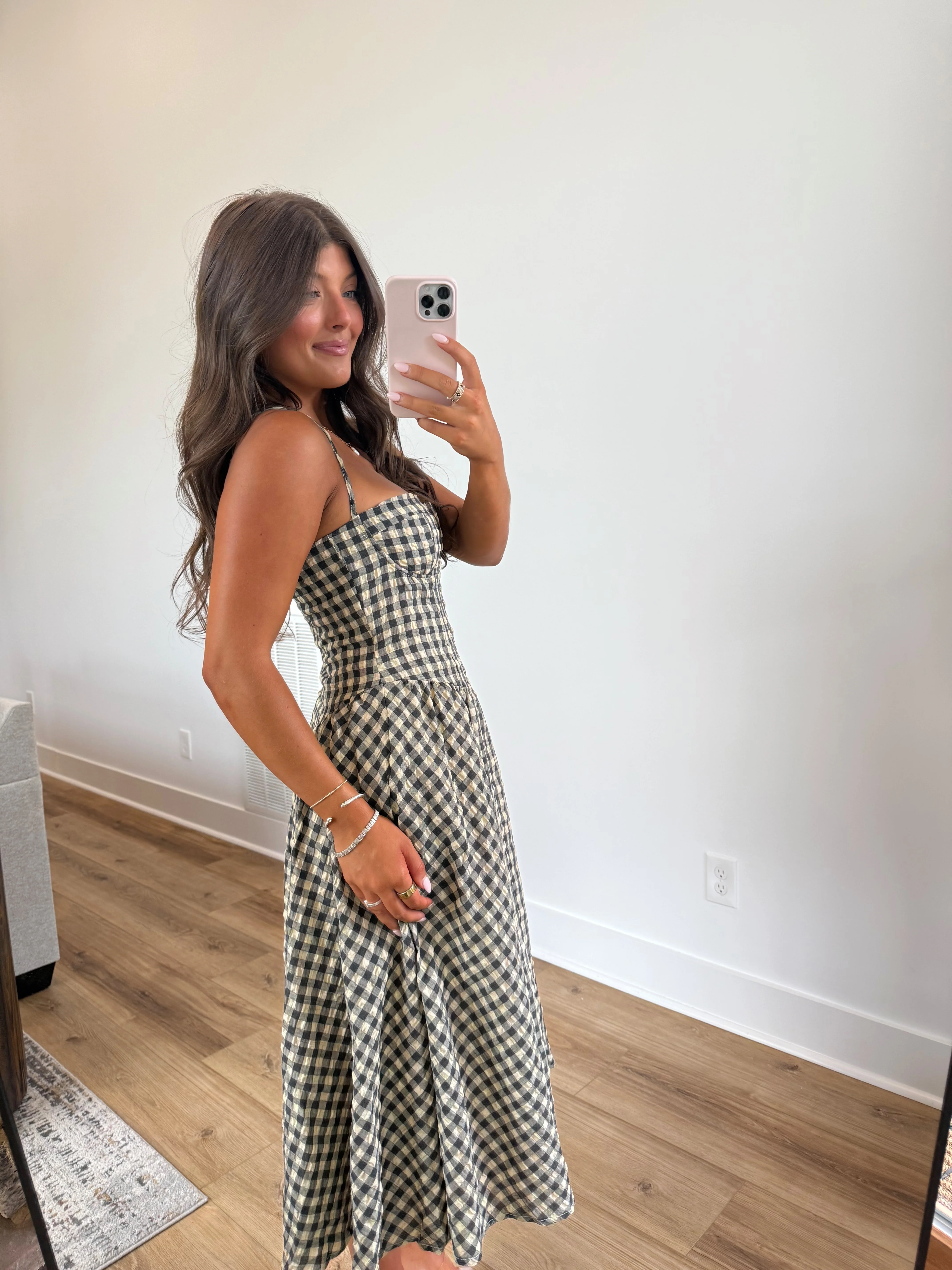 Apple Cider Check Dress - Image 5