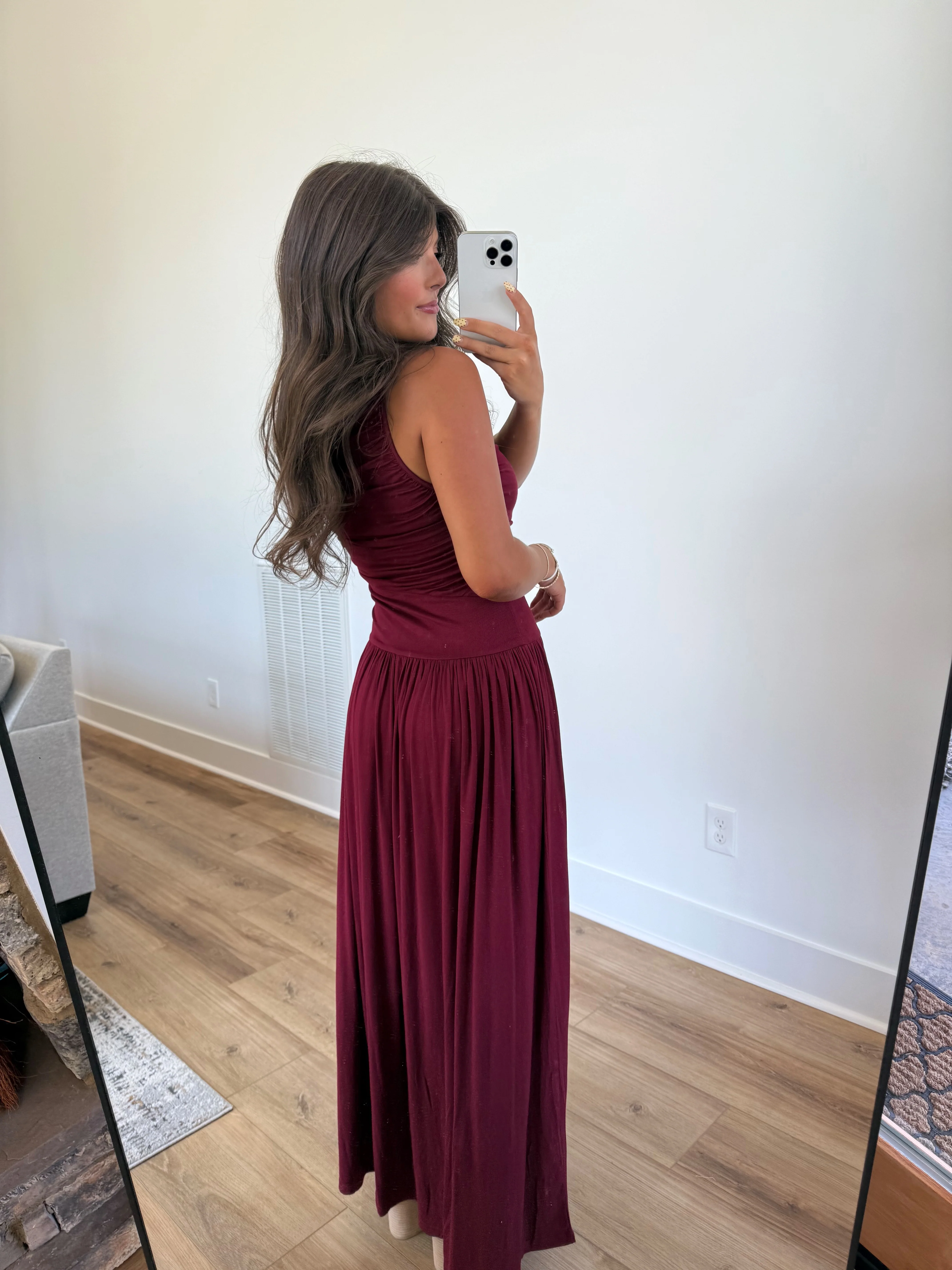 Autumn Gala Maxi (Burgundy) - Image 4