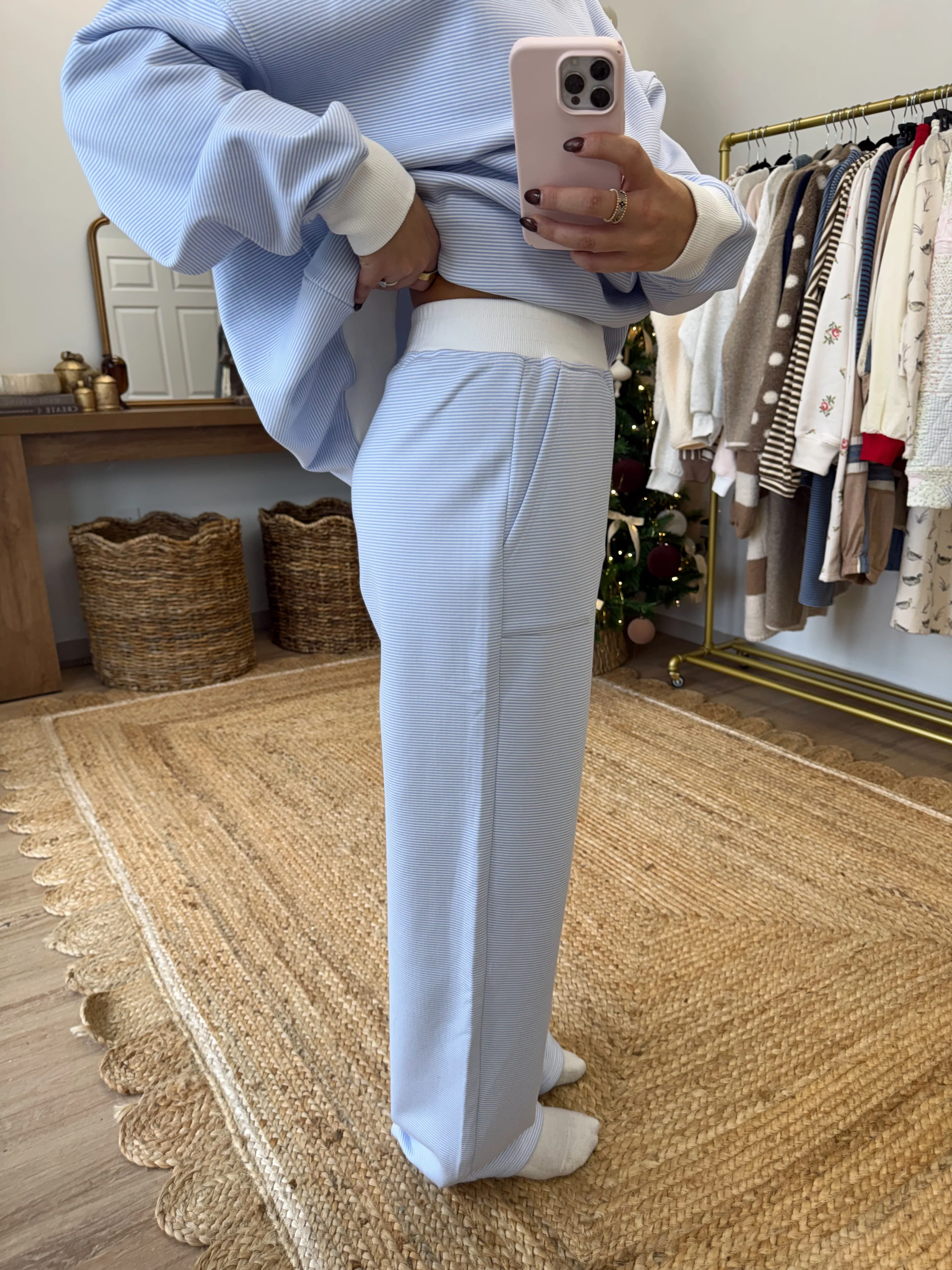 Baby Blues Stripe SweatPANTS - Image 3
