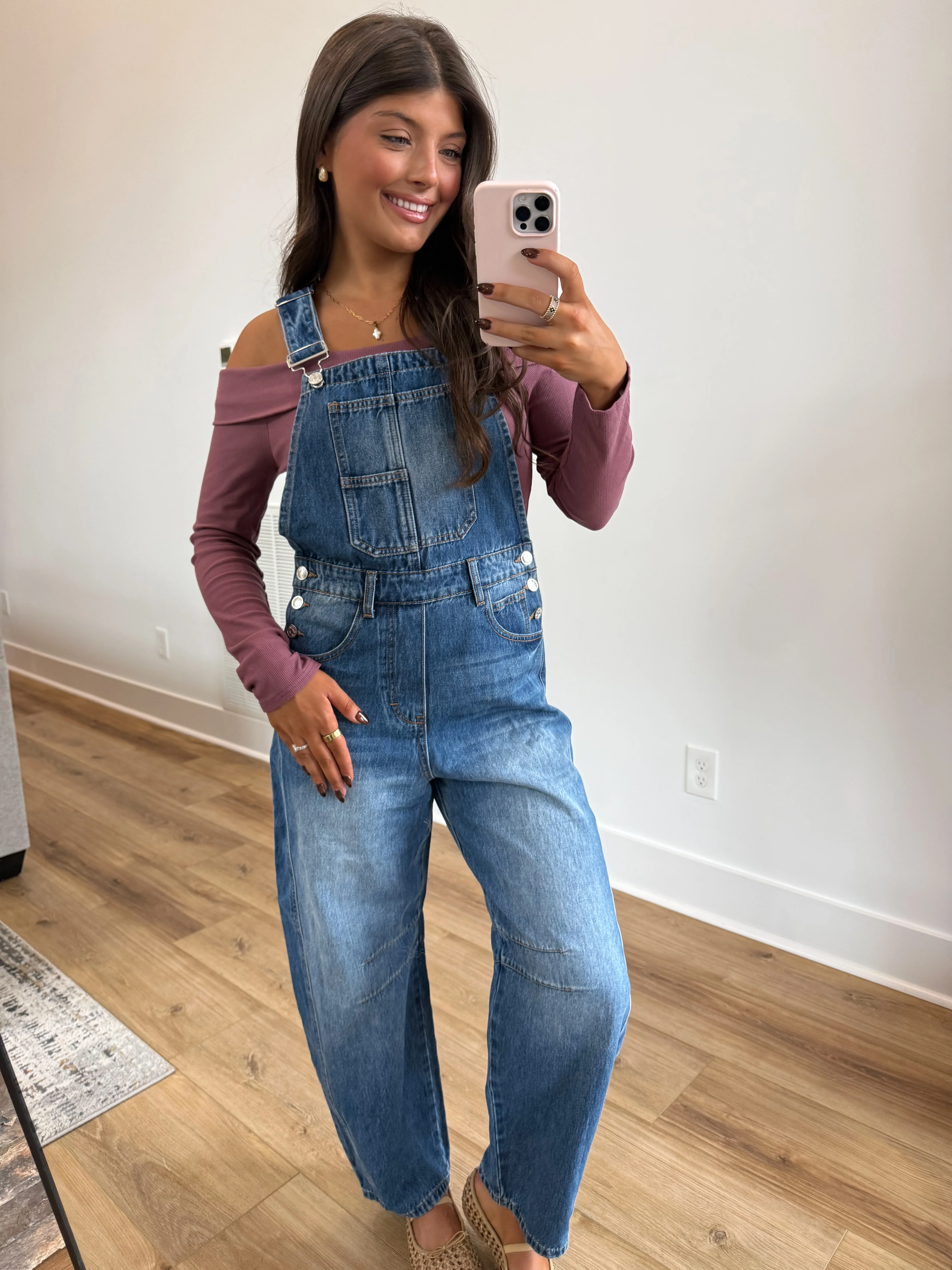 Barrel Denim Overalls - Image 4