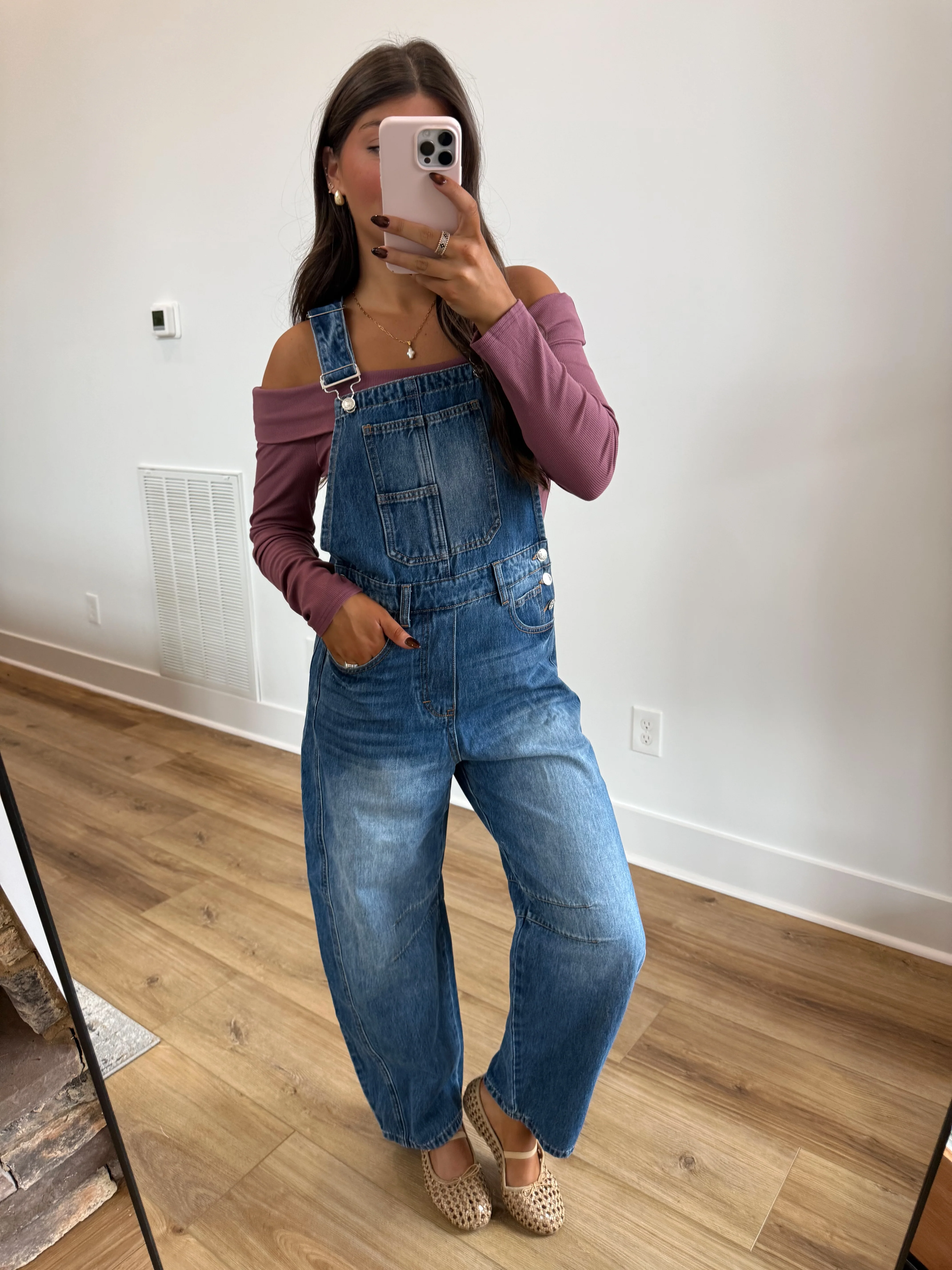 Barrel Denim Overalls - Image 6