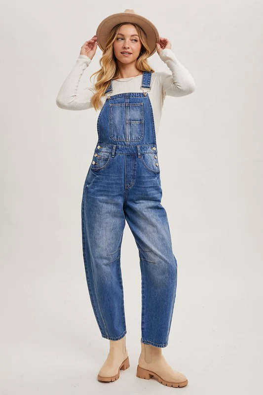 Barrel Denim Overalls - Image 8