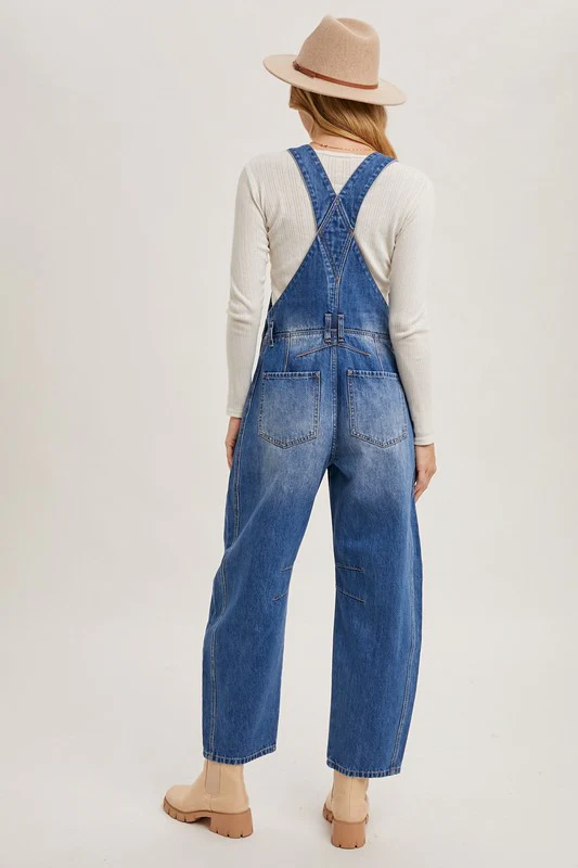 Barrel Denim Overalls - Image 9