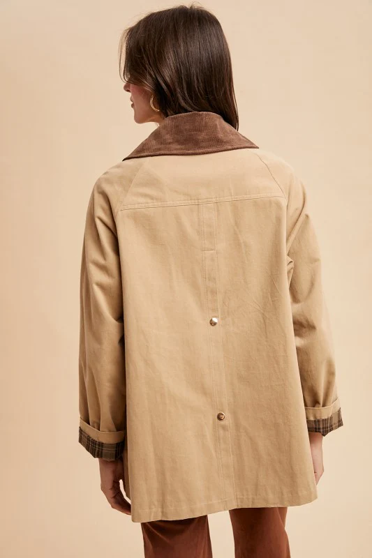 Beige Barn Jacket (Plaid Inside) - Image 11
