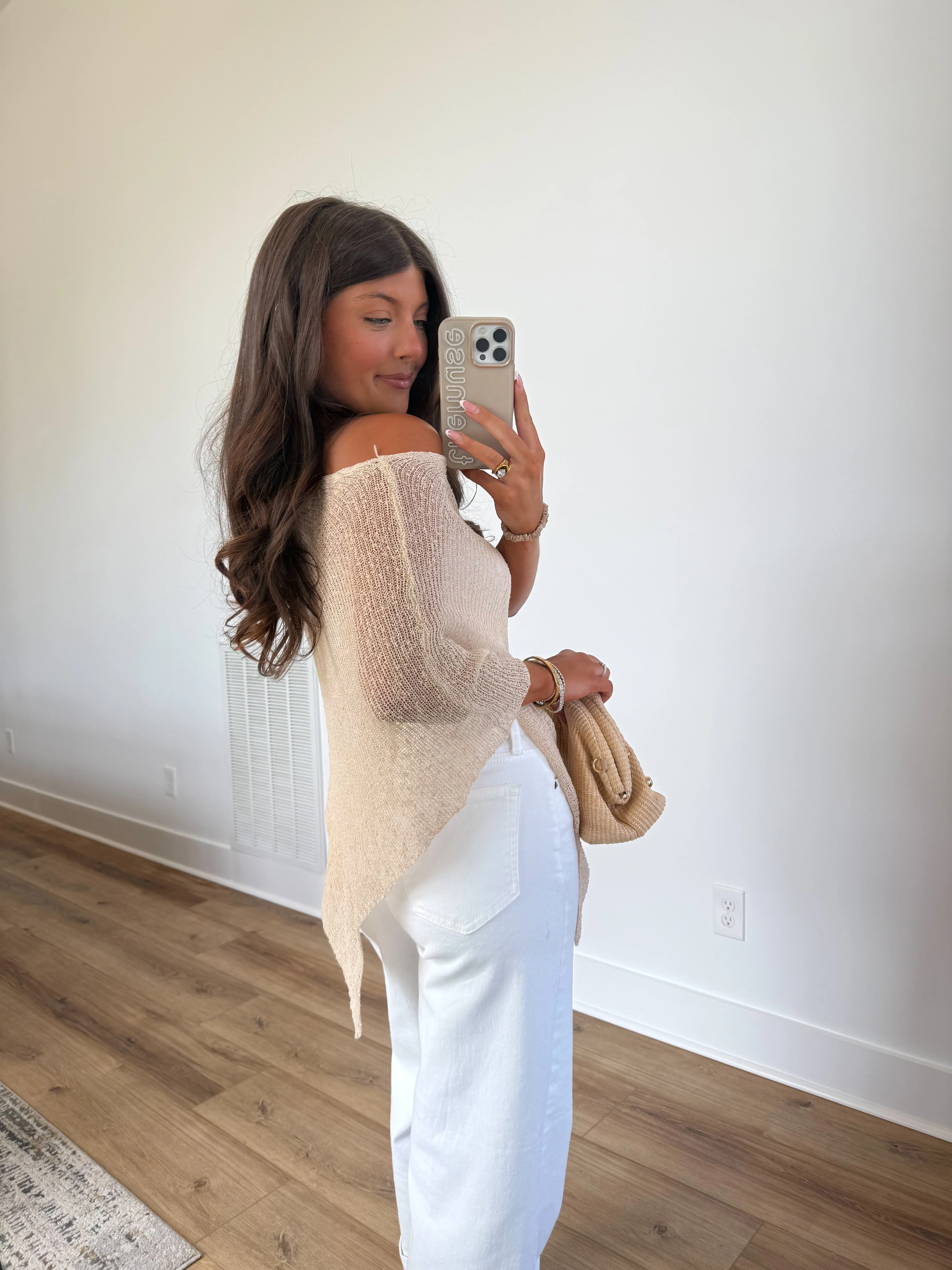 Beige Poncho Top - Image 6