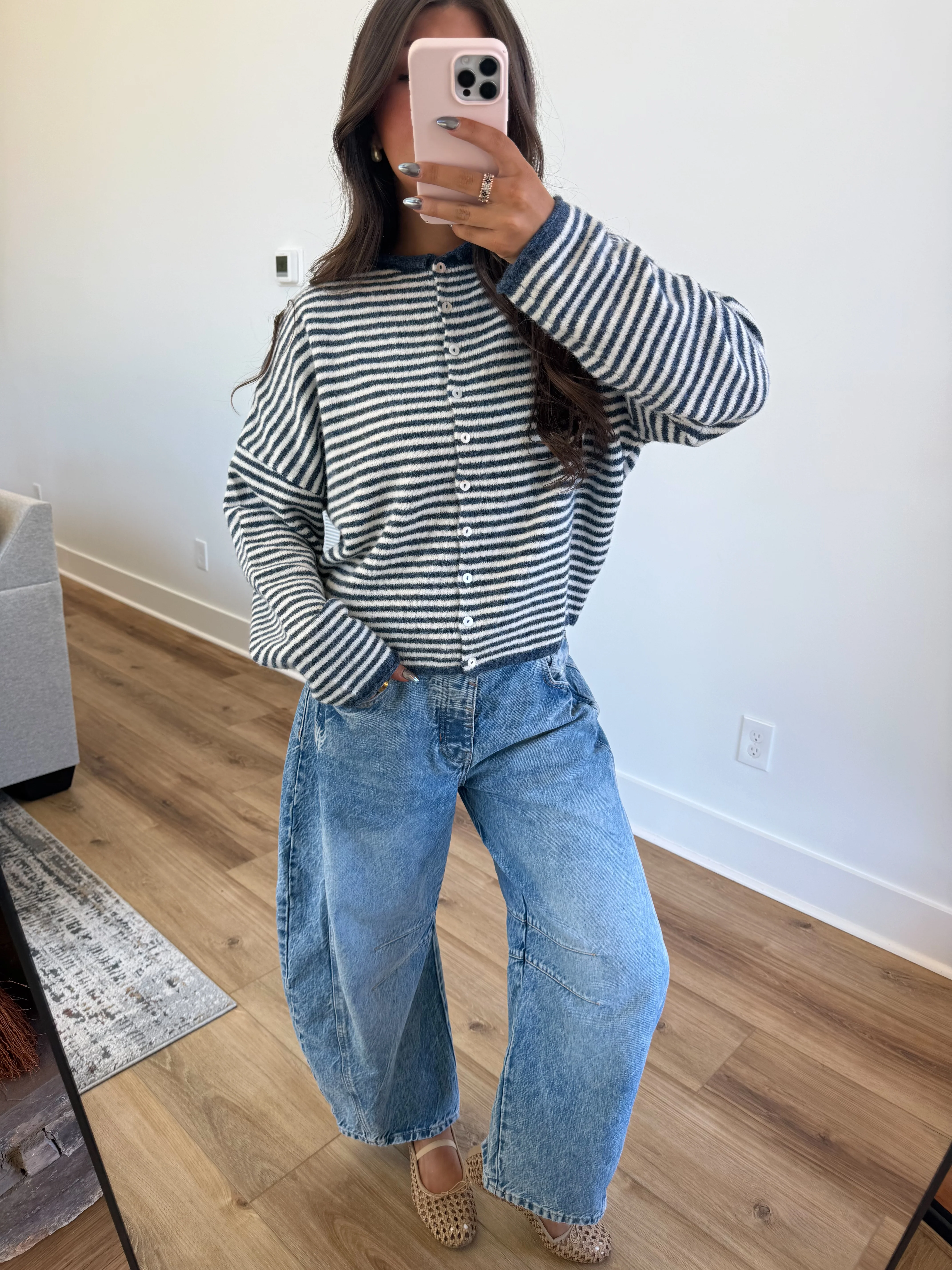 Best Dress Cardigan (Blue Stripes) - Image 4