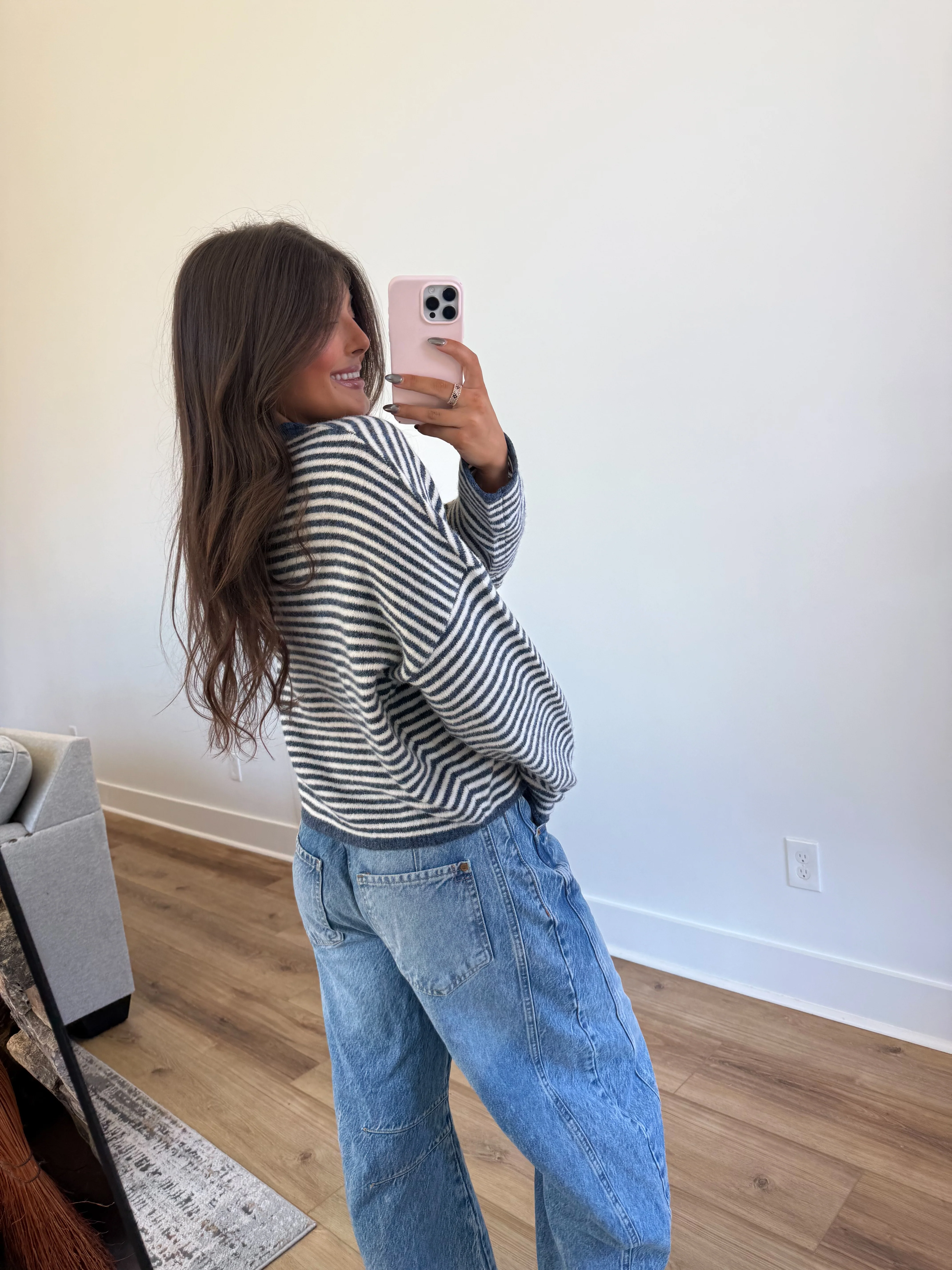 Best Dress Cardigan (Blue Stripes) - Image 5
