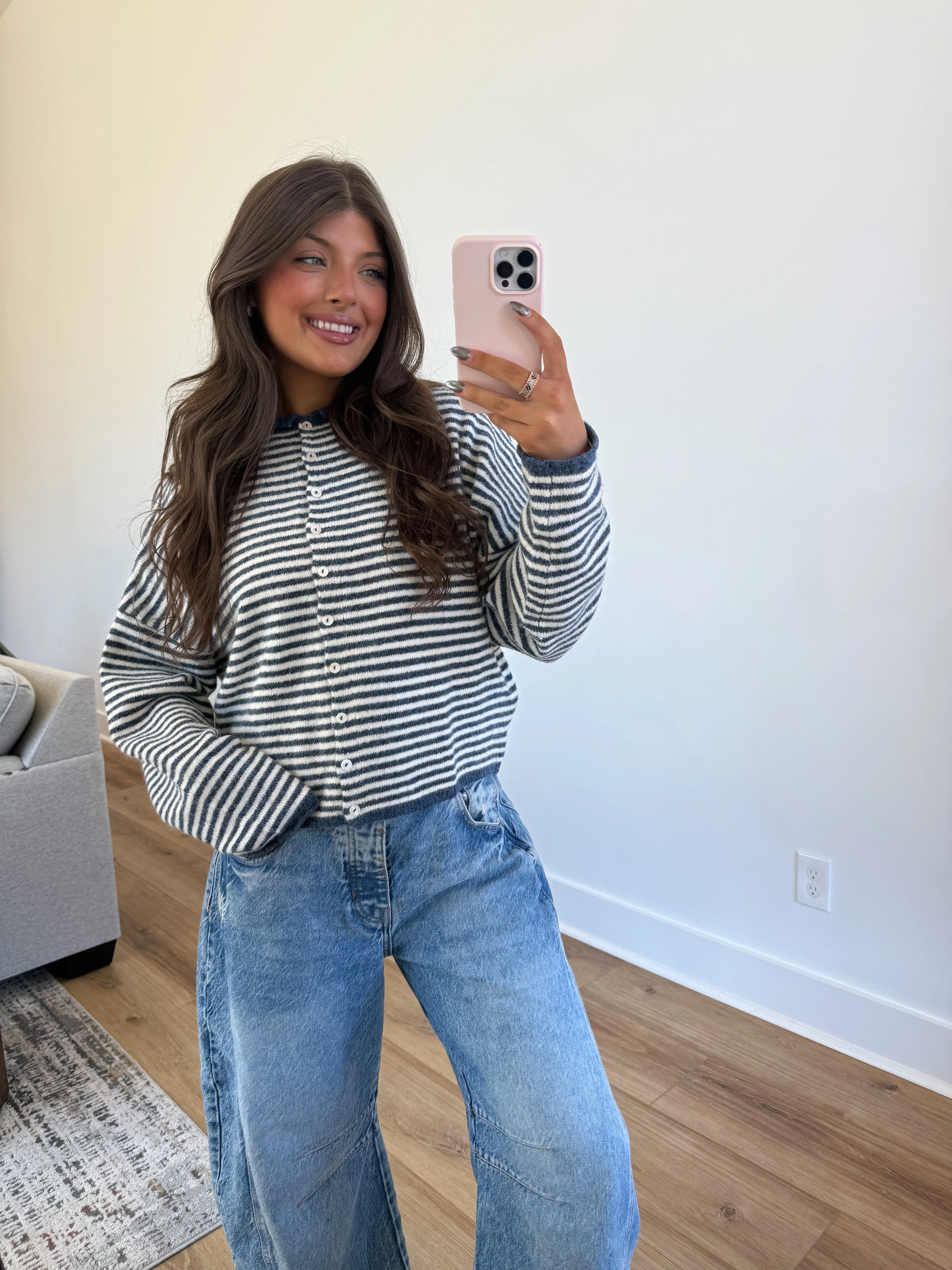 Best Dress Cardigan (Blue Stripes) - Image 6