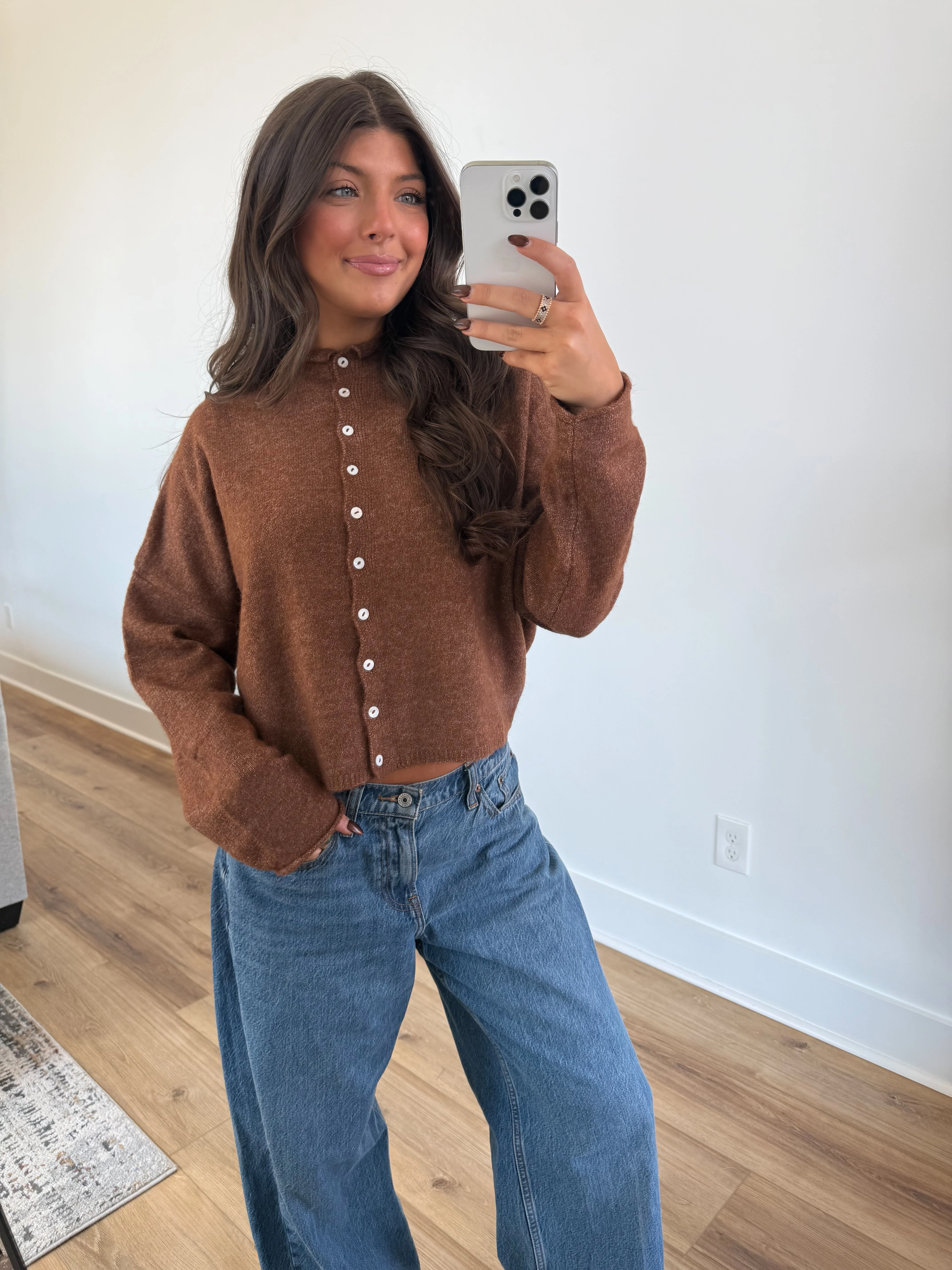 Best Dress Cardigan (Brown)