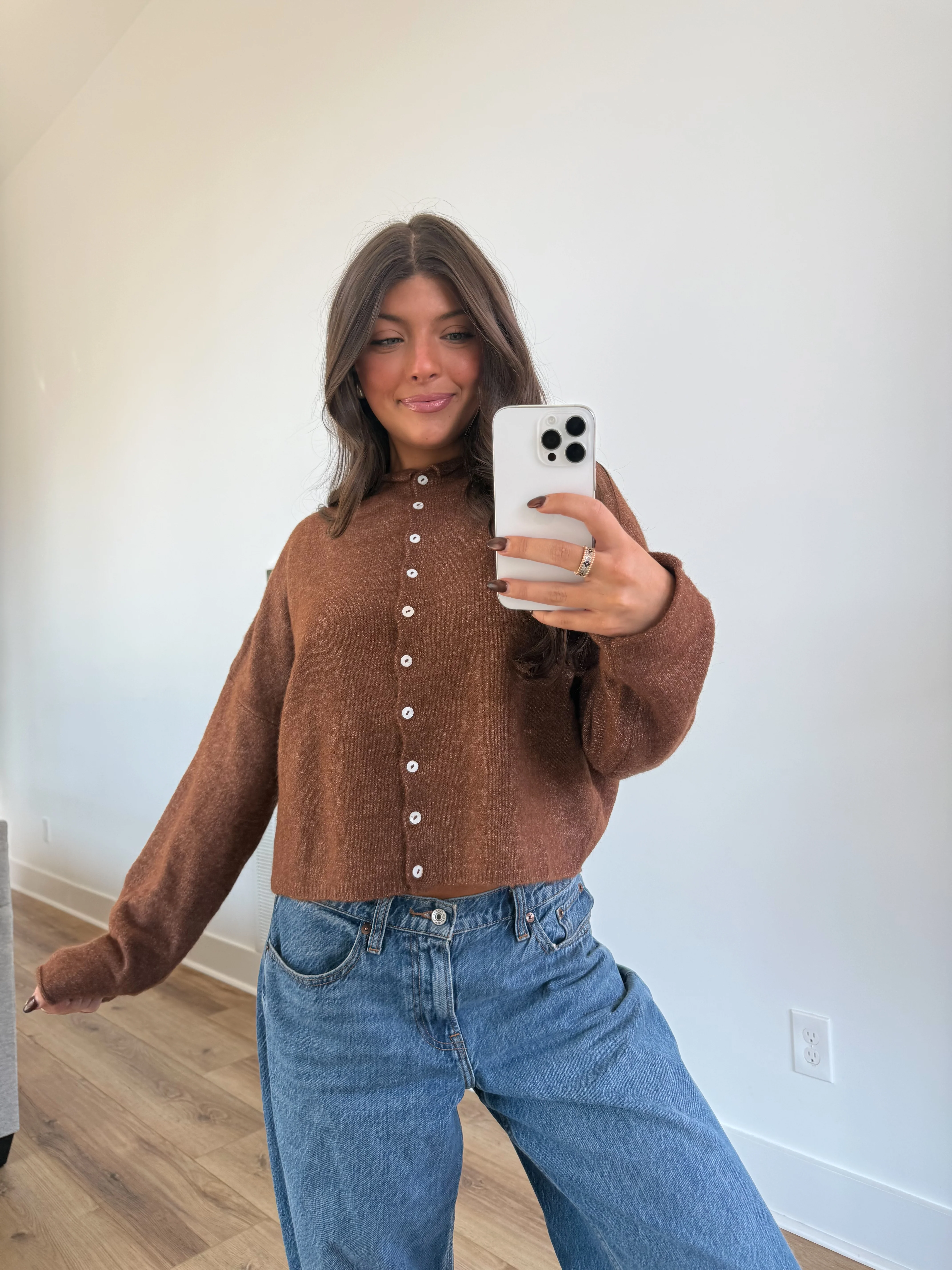 Best Dress Cardigan (Brown) - Image 4