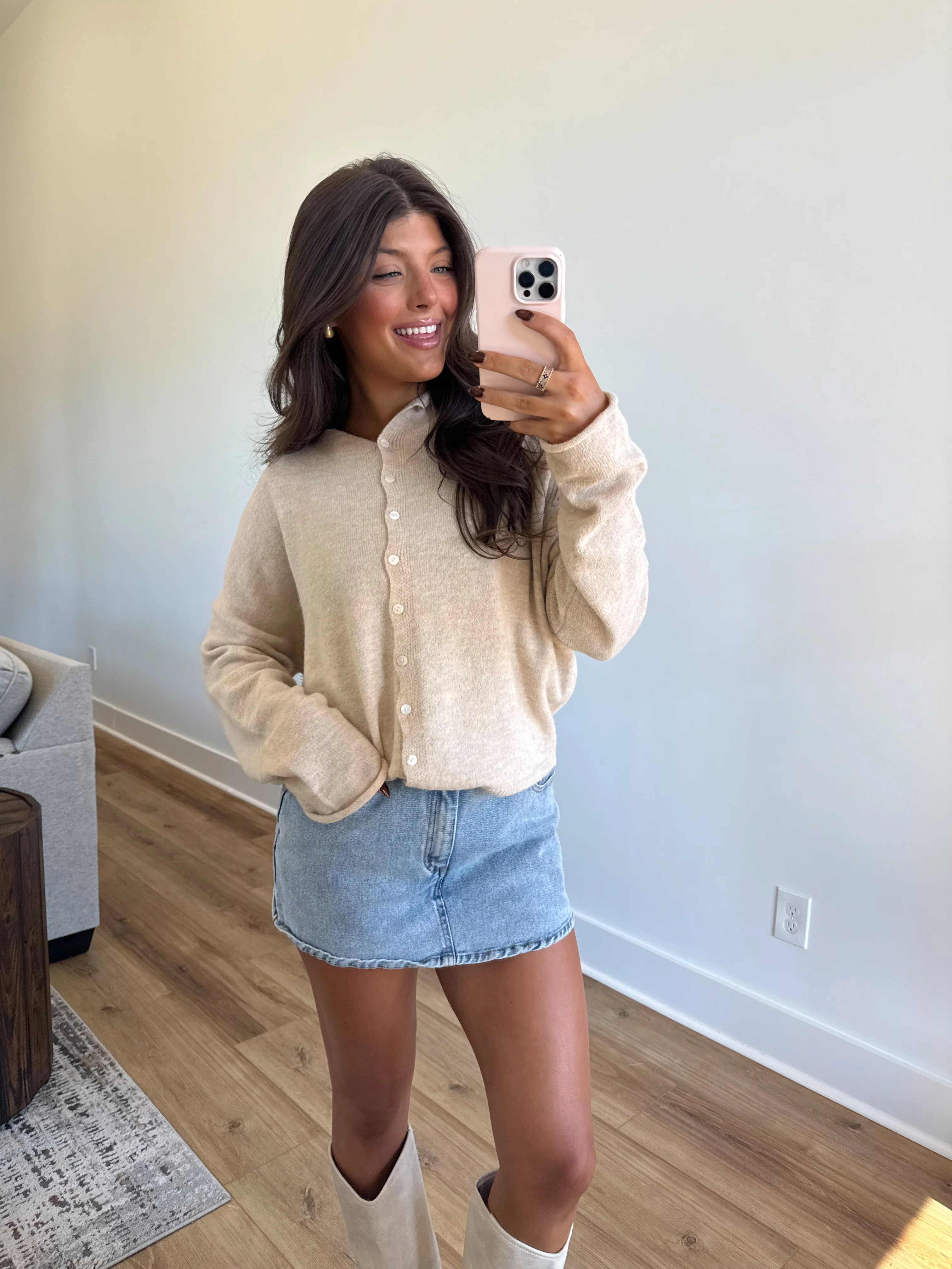 Best Dress Cardigan (Cream) - Image 4