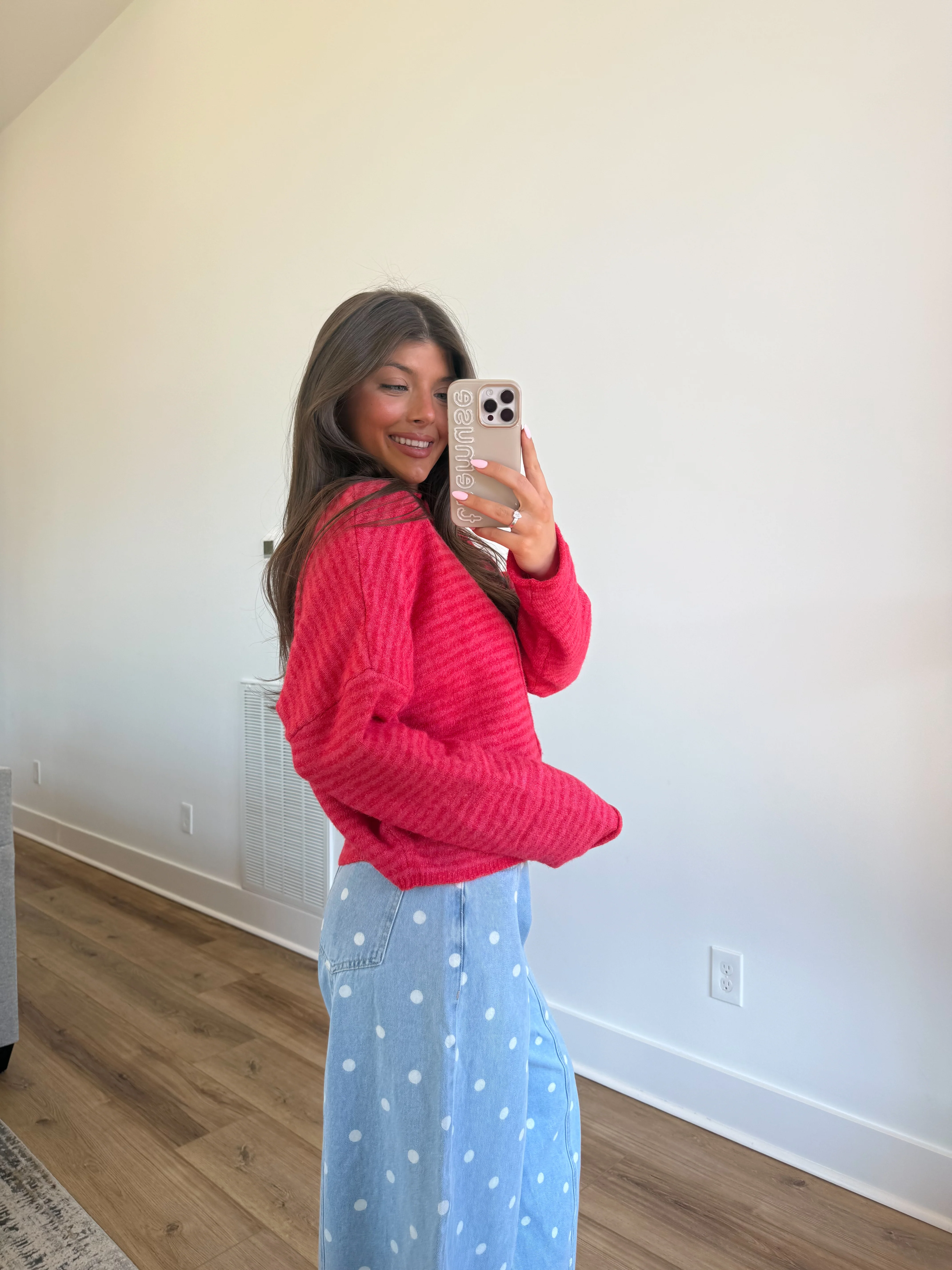 Best Dress Cardigan (Strawberry Stripes)(Restock) - Image 6