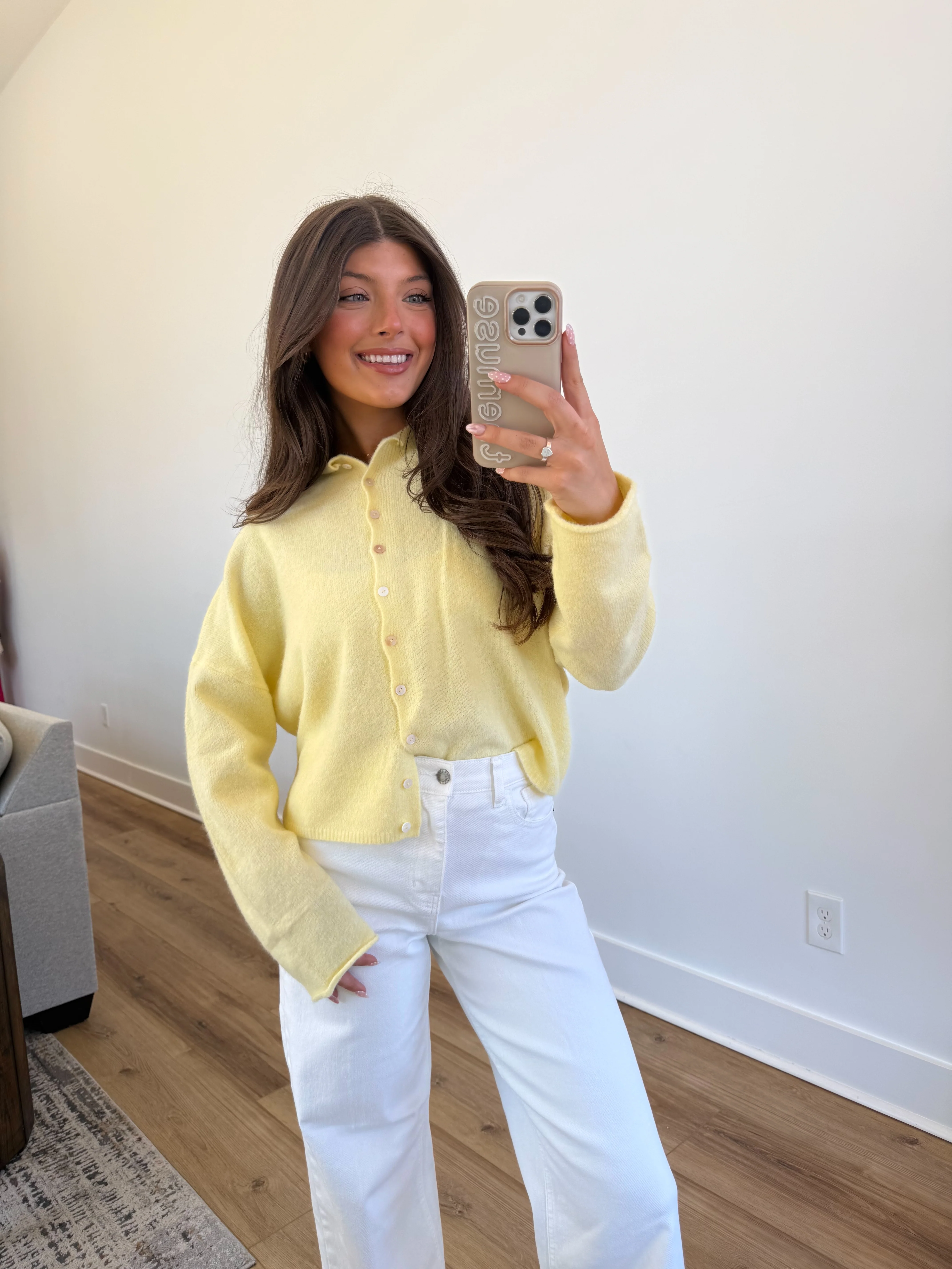 Best Dress Cardigan (Yellow) - Image 3