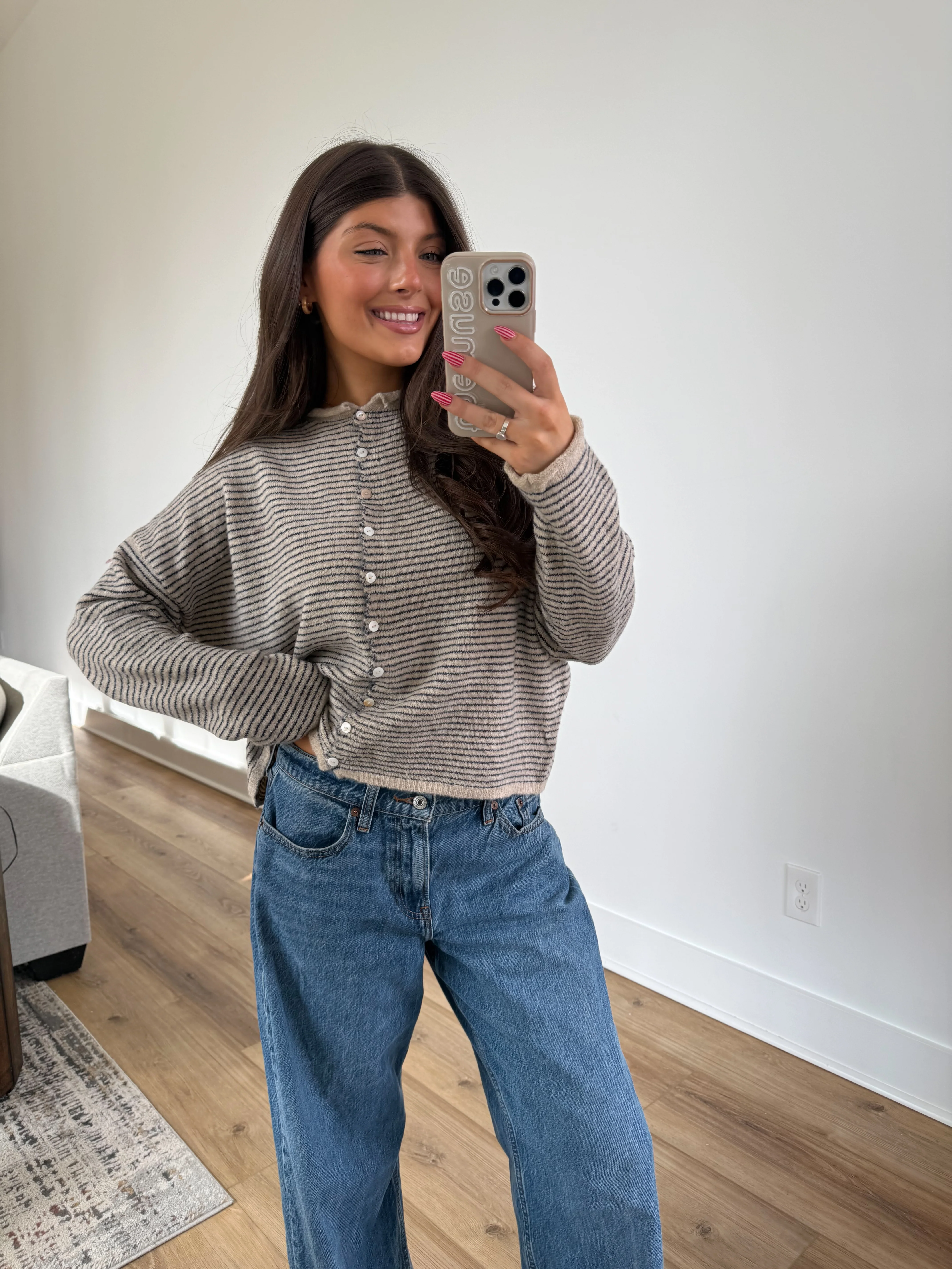 Best Dressed Cardigan (Chocolate Chip) - Image 2
