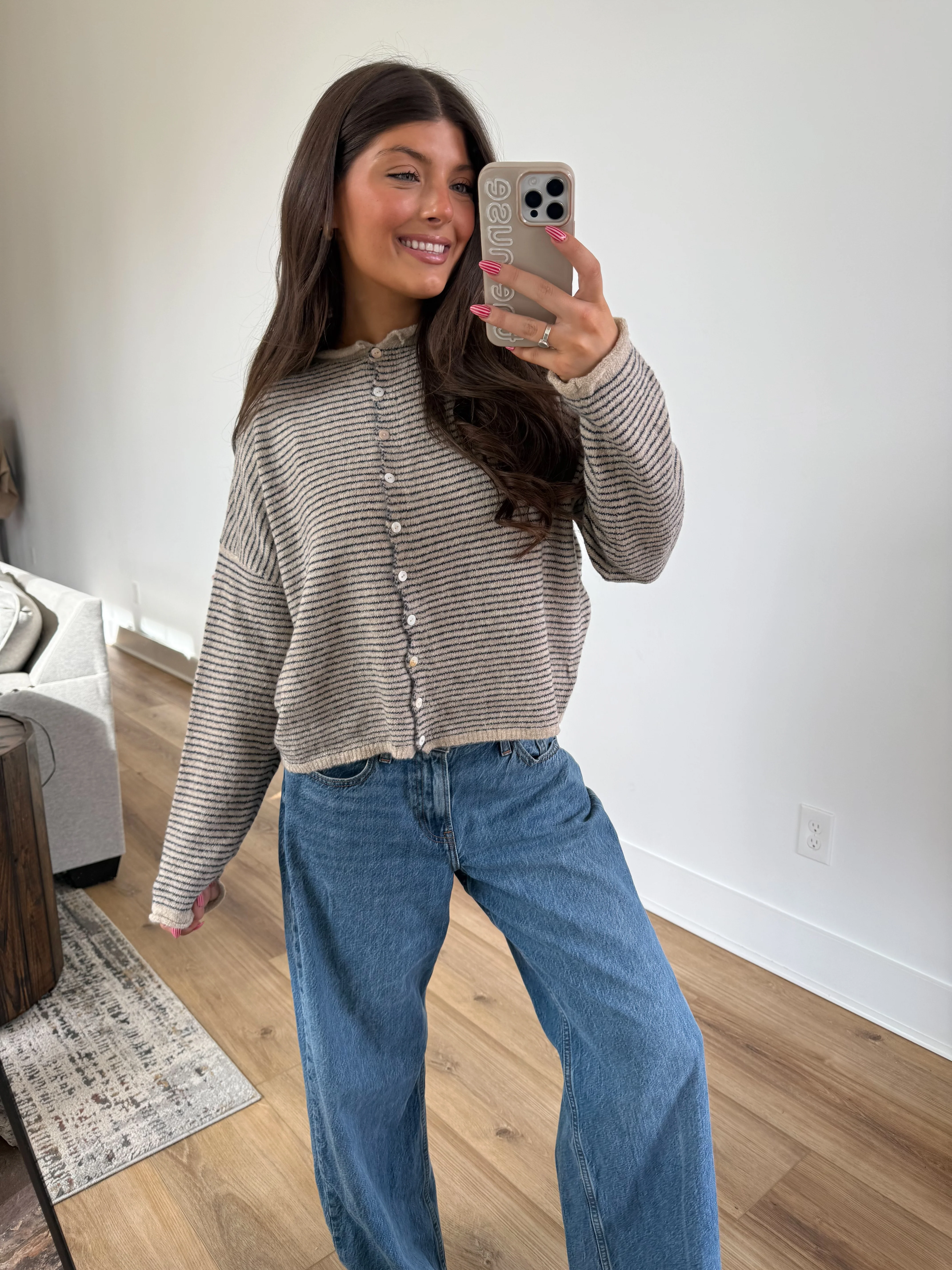 Best Dressed Cardigan (Chocolate Chip) - Image 3