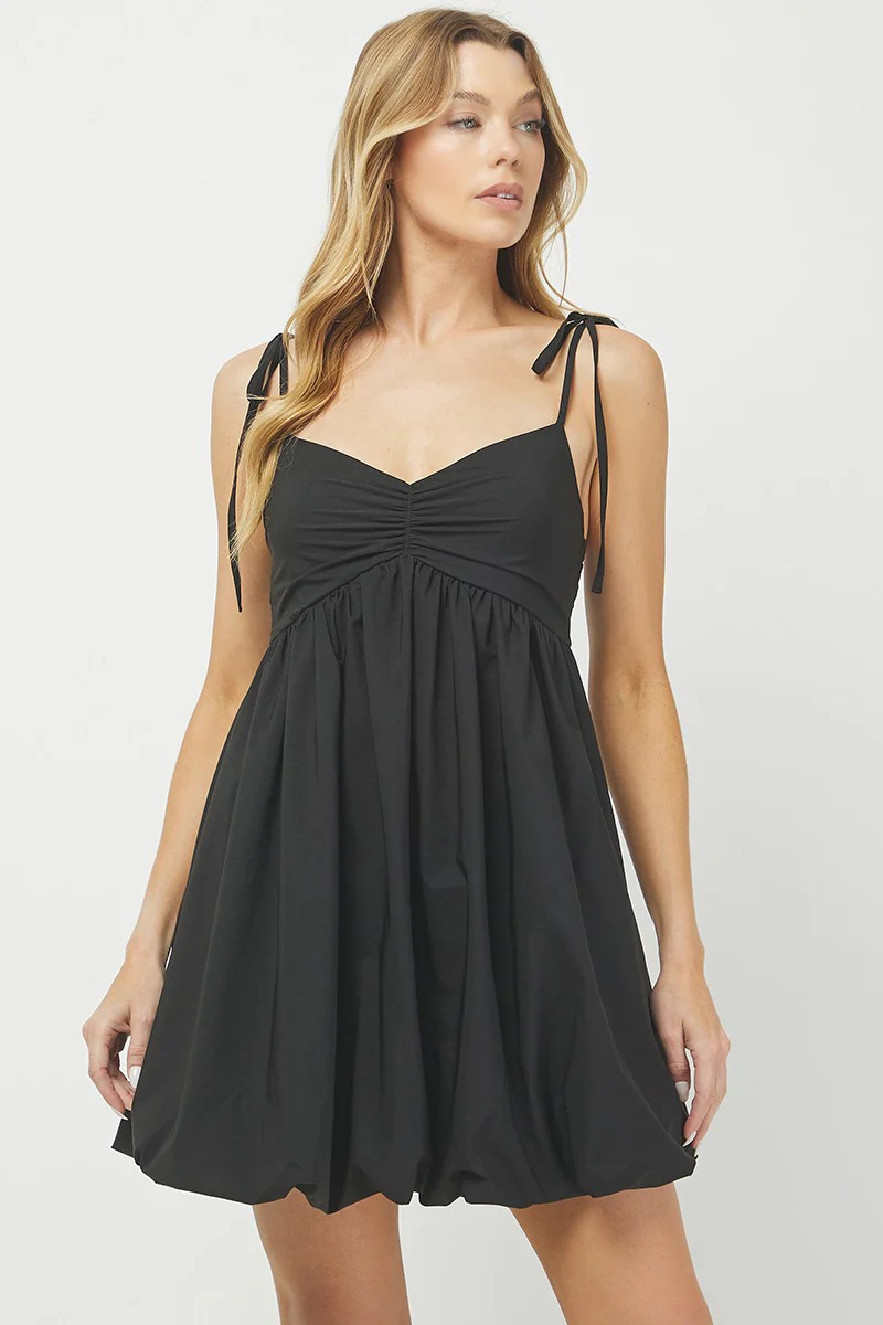 Black Bubble Hem Mini - Image 4