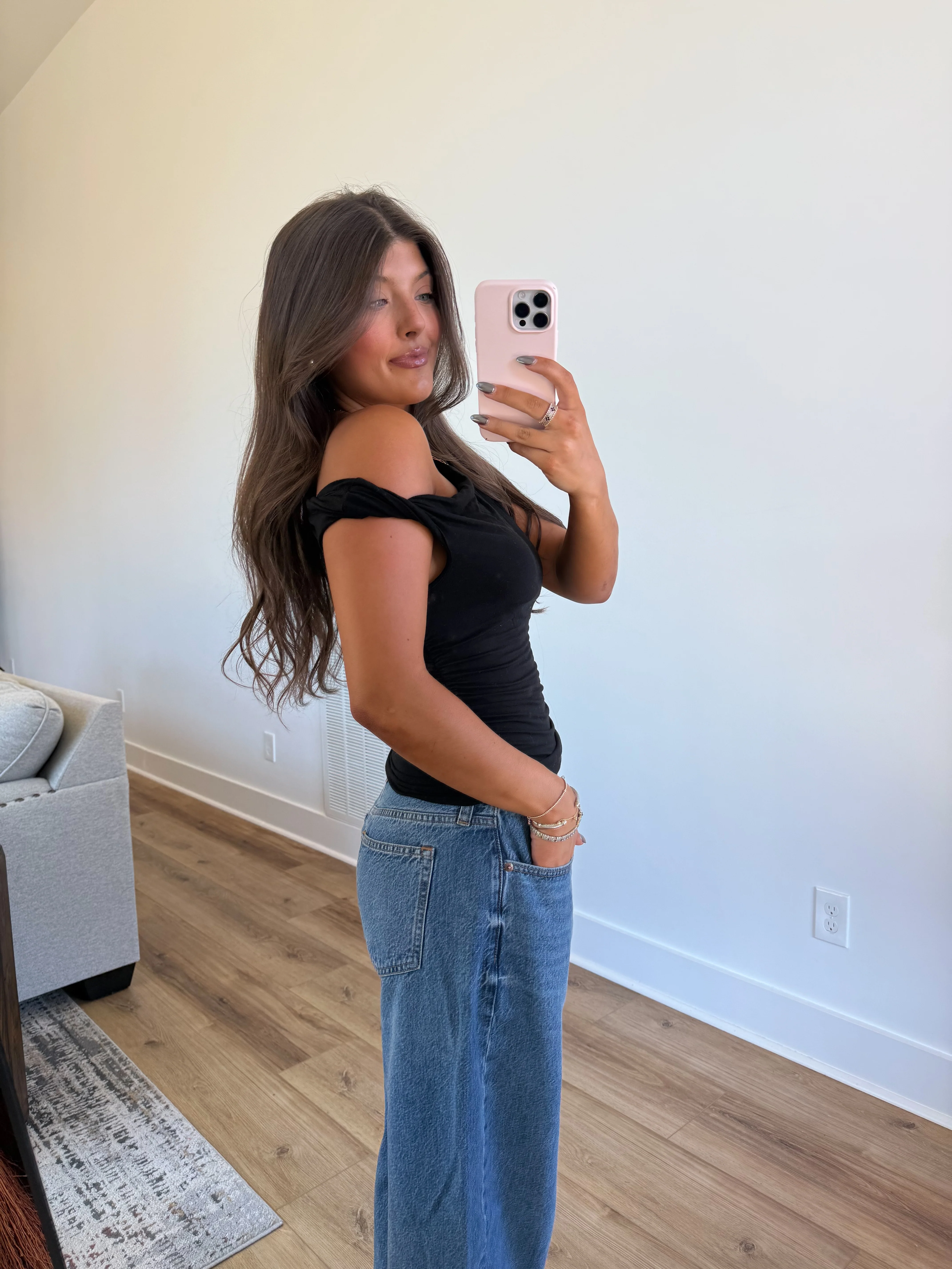 Black Elevated Basic Top - Image 3