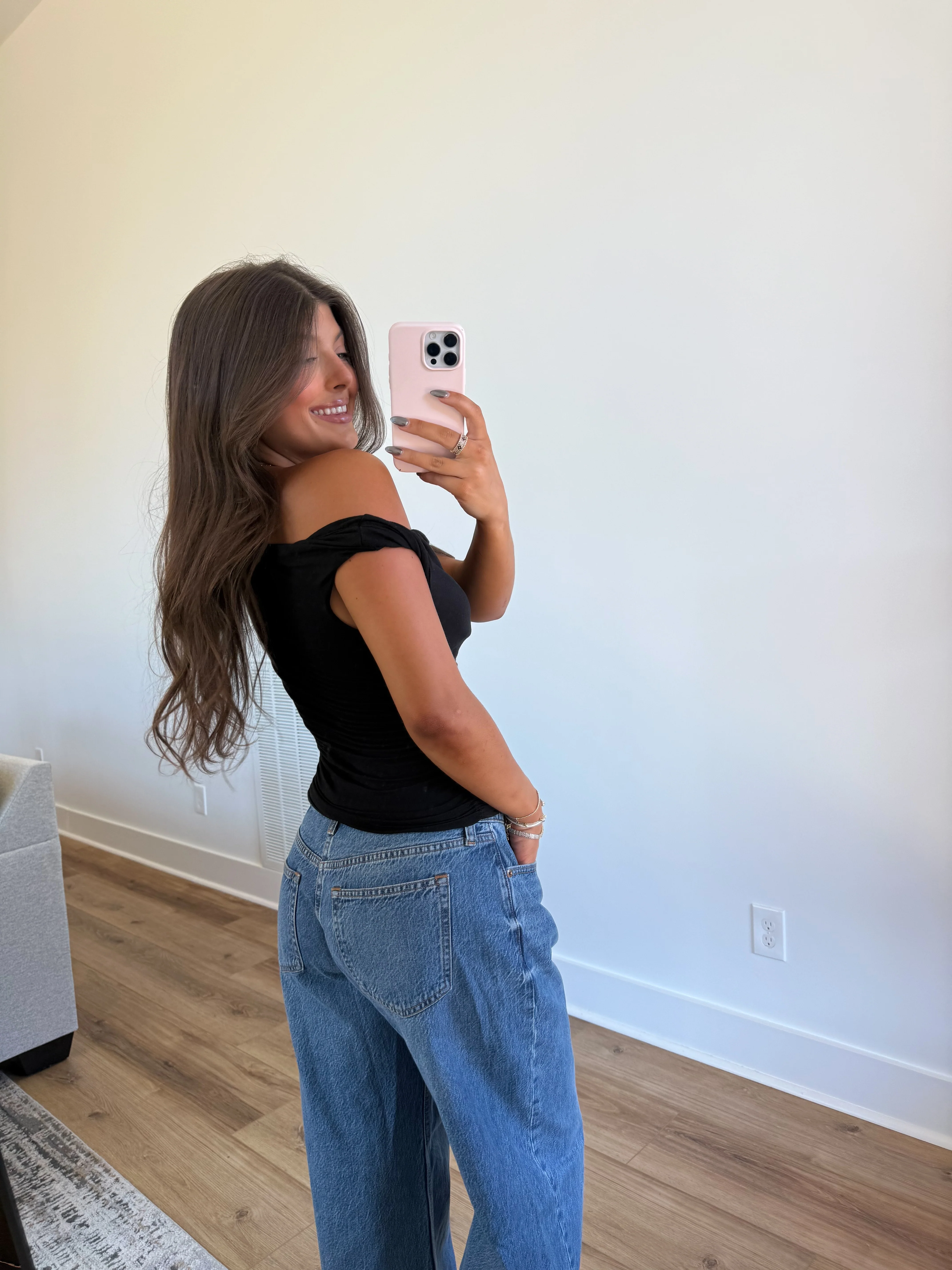 Black Elevated Basic Top - Image 5