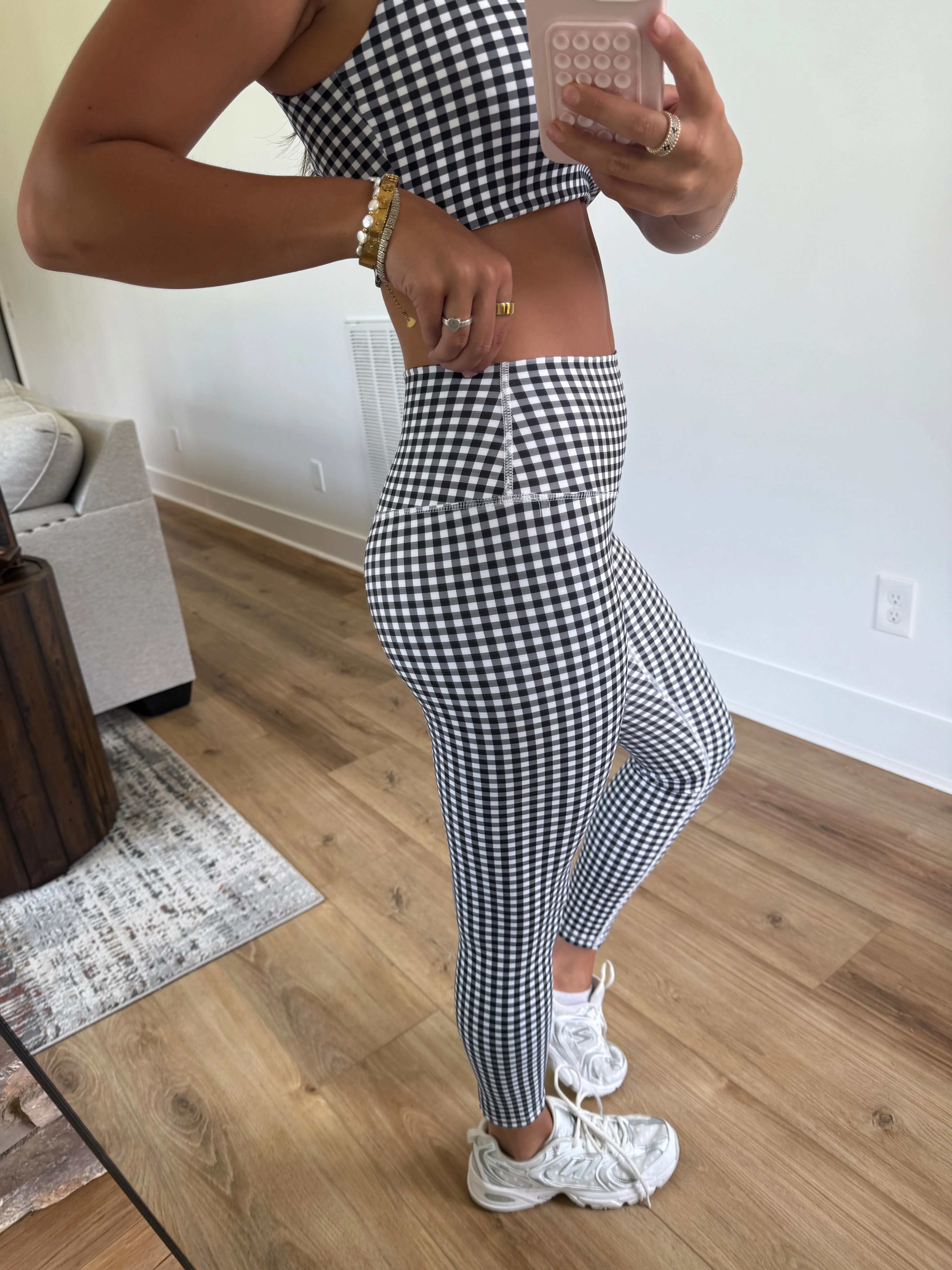 Black Ginghams Leggings (Restock) - Image 3