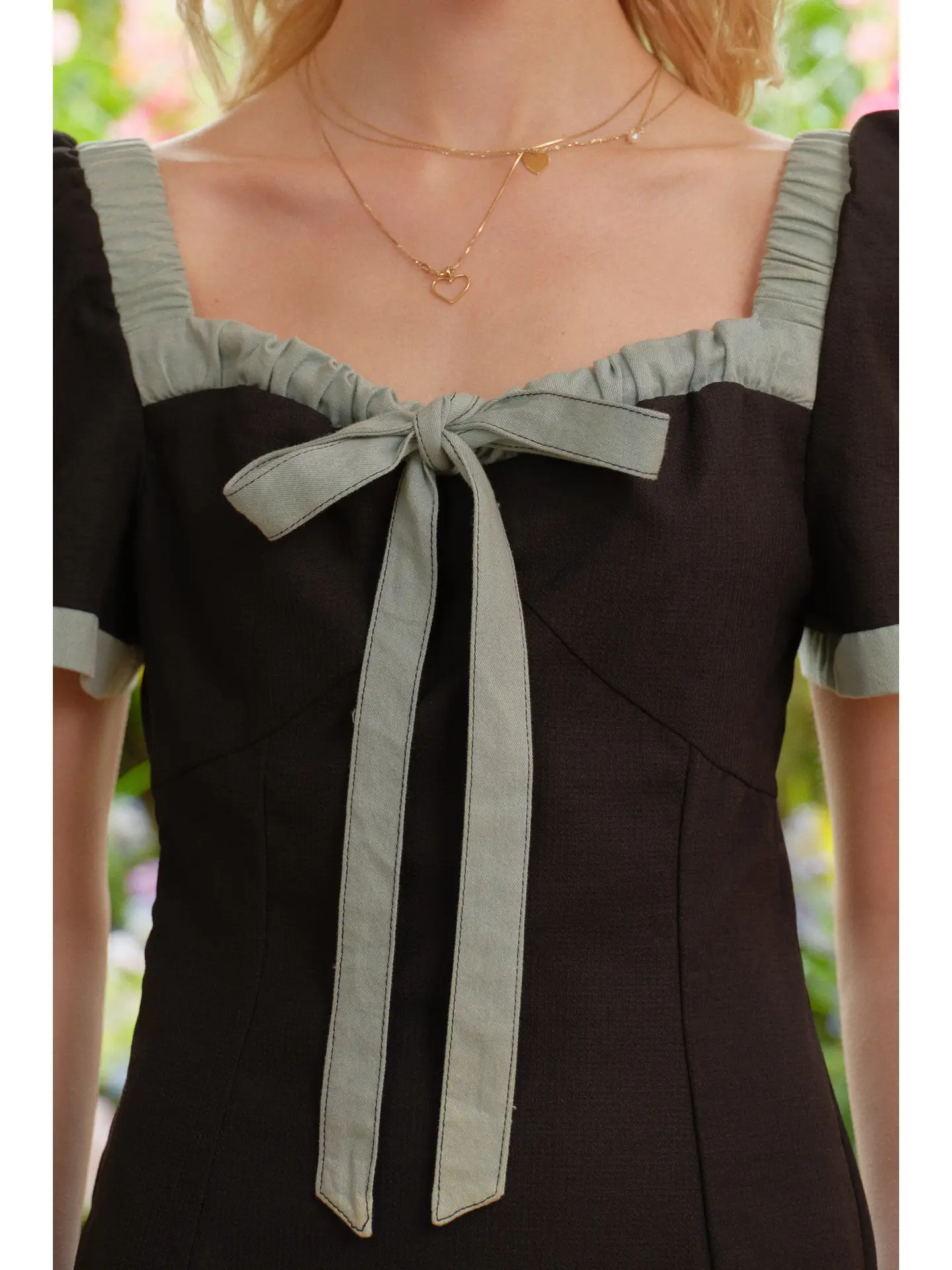 Blackberry Bow Mini Dress - Image 10