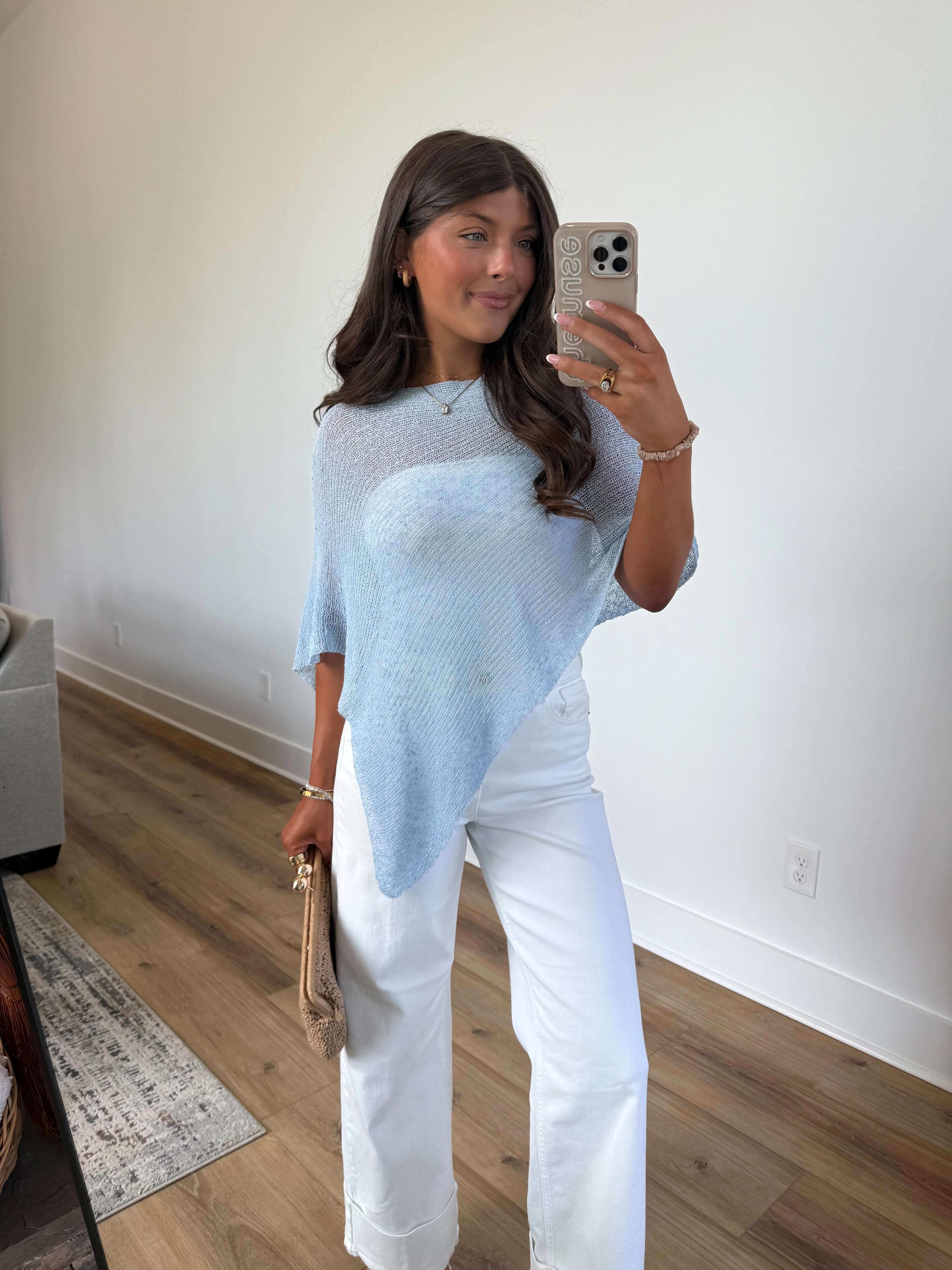 Blue Poncho Top - Image 2