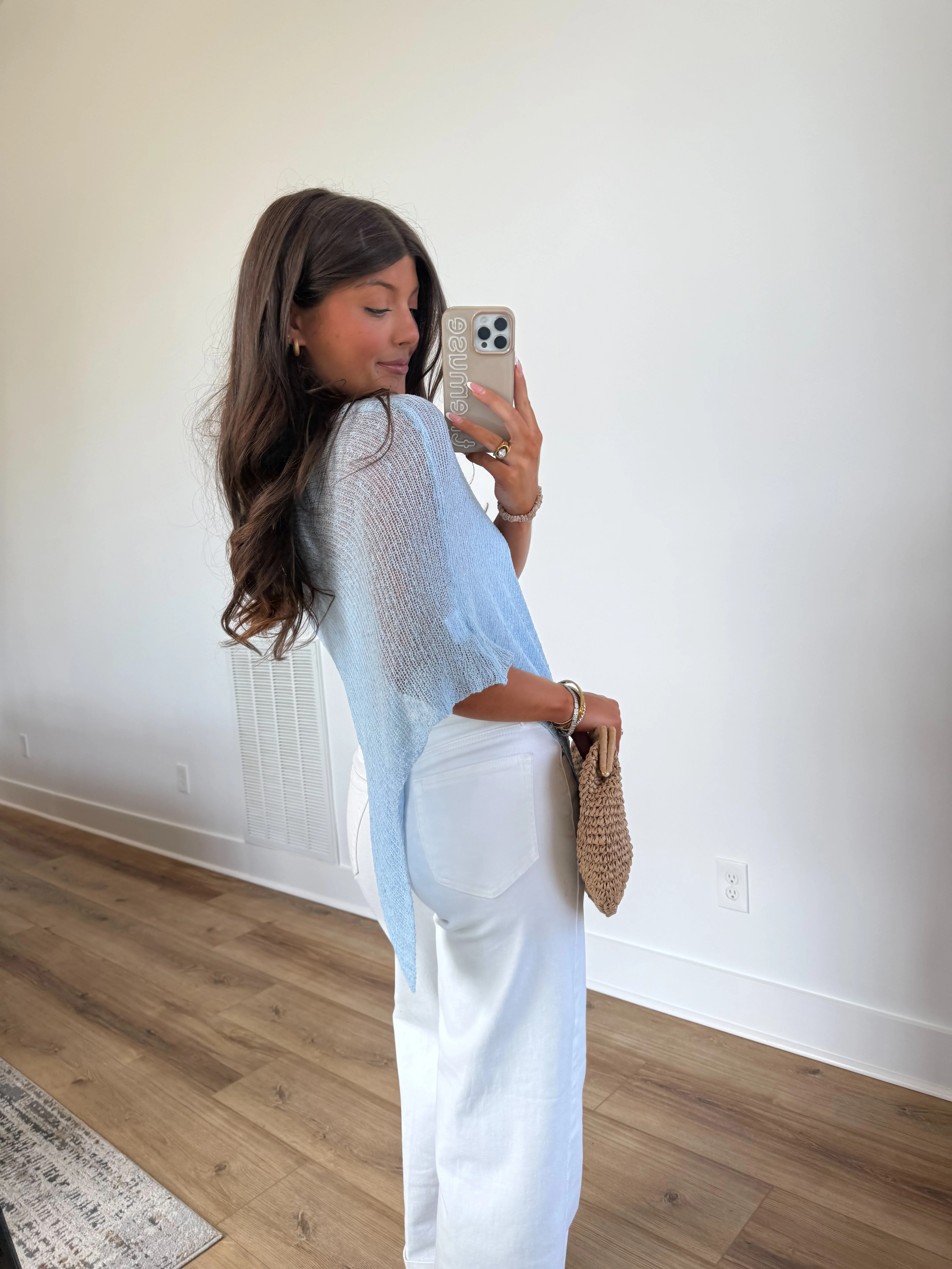 Blue Poncho Top - Image 5