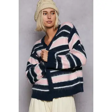 Blush Navy Cozy Cardigan - Image 8