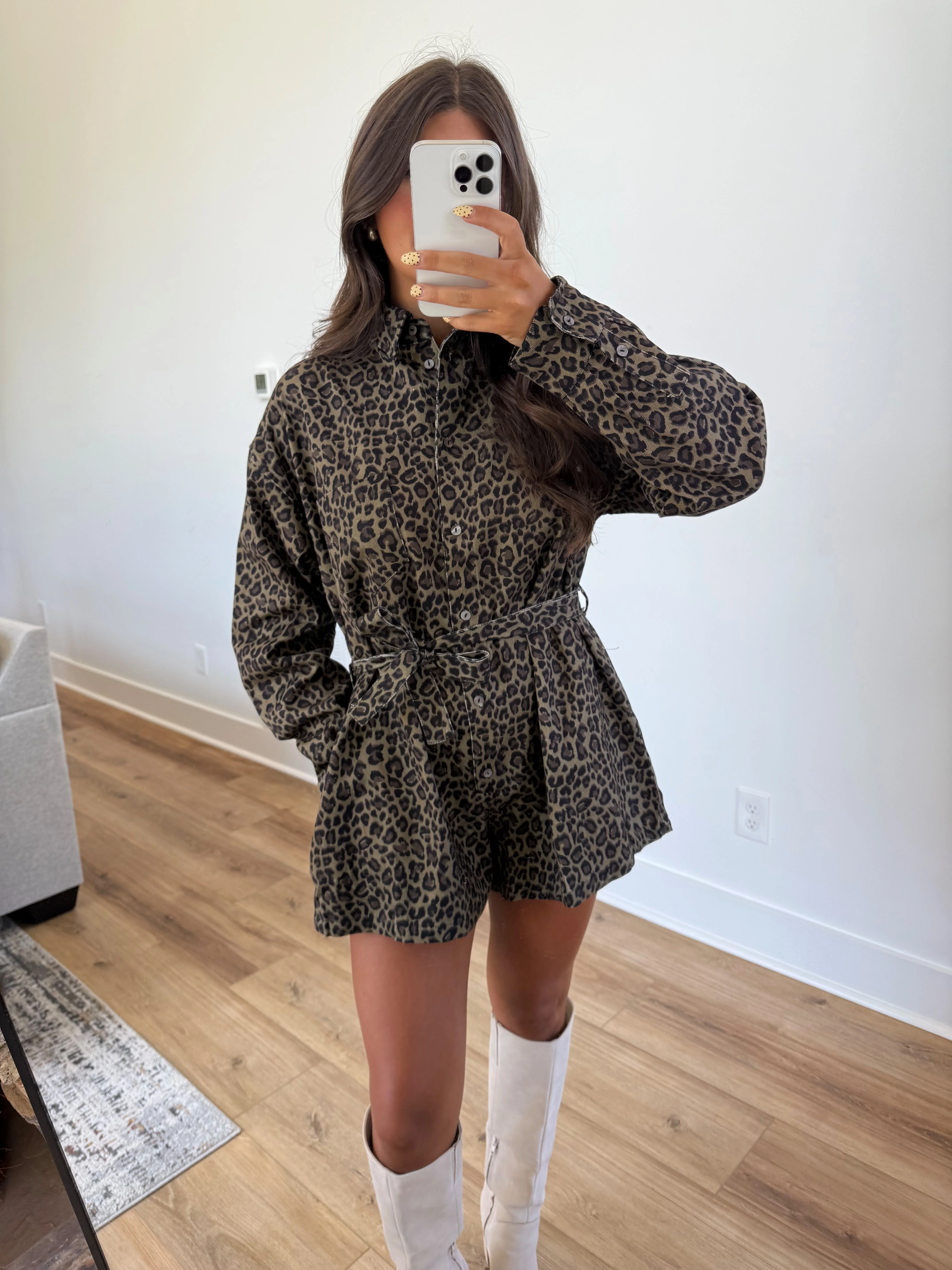 Boxy Cheetah Romper - Image 2