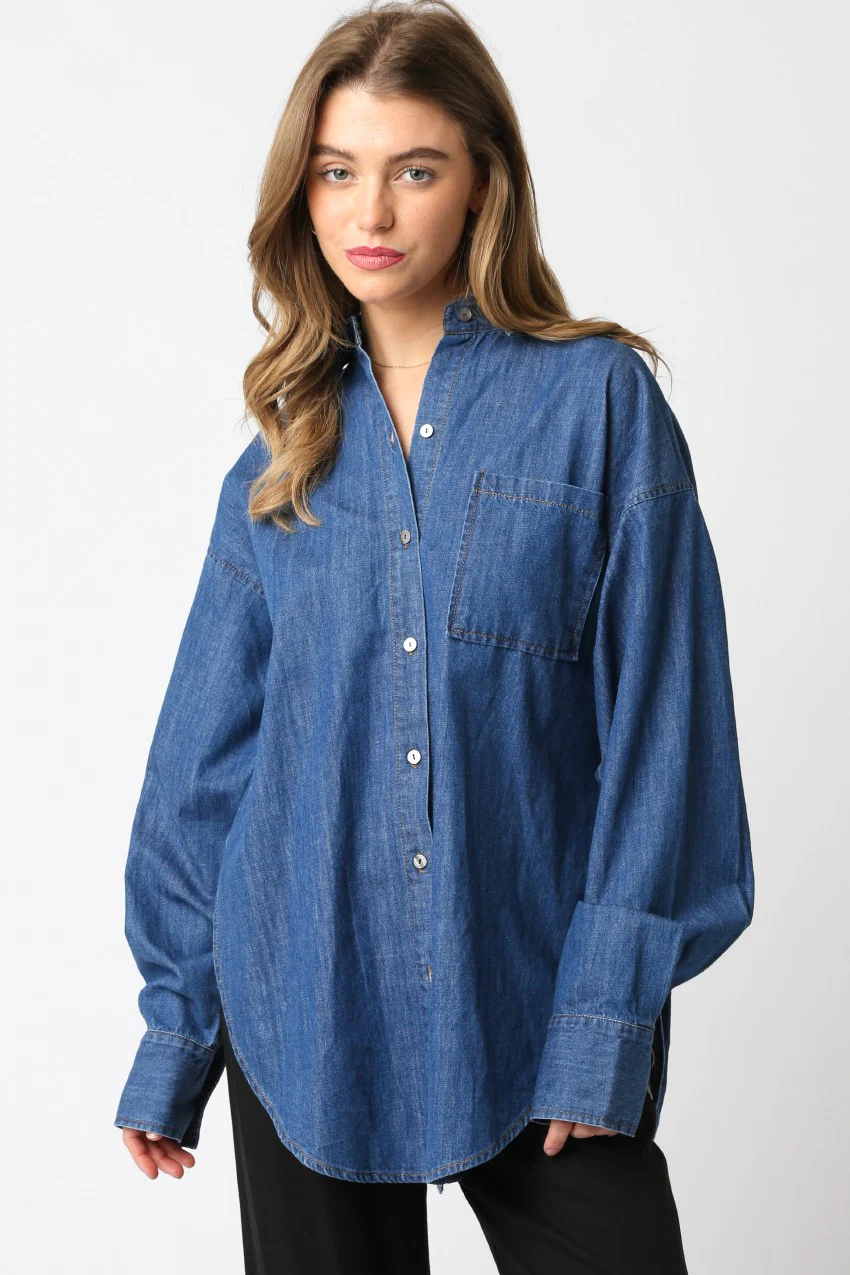Boyfriend Denim Shirt - Image 9