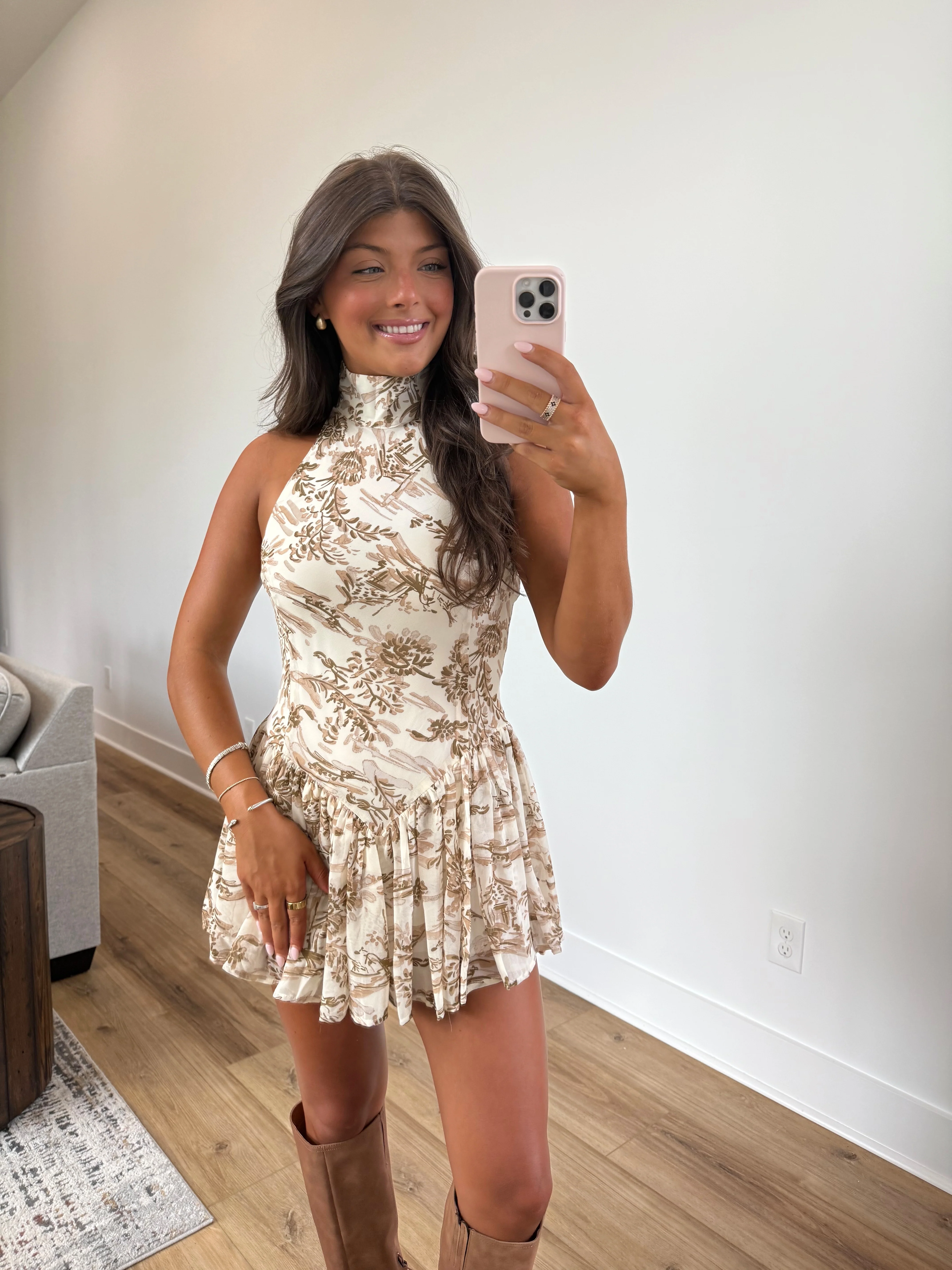 Briley Mockneck Fall Romper (Restock)