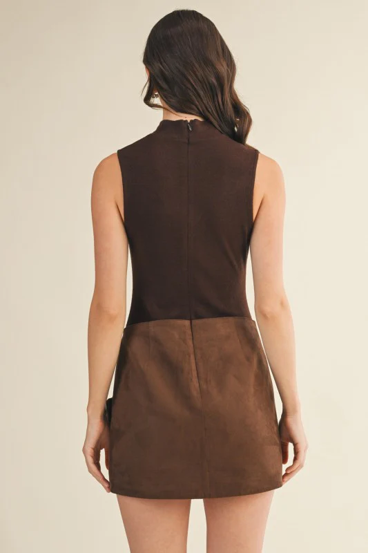 Brown Belted Wrap Romper - Image 11