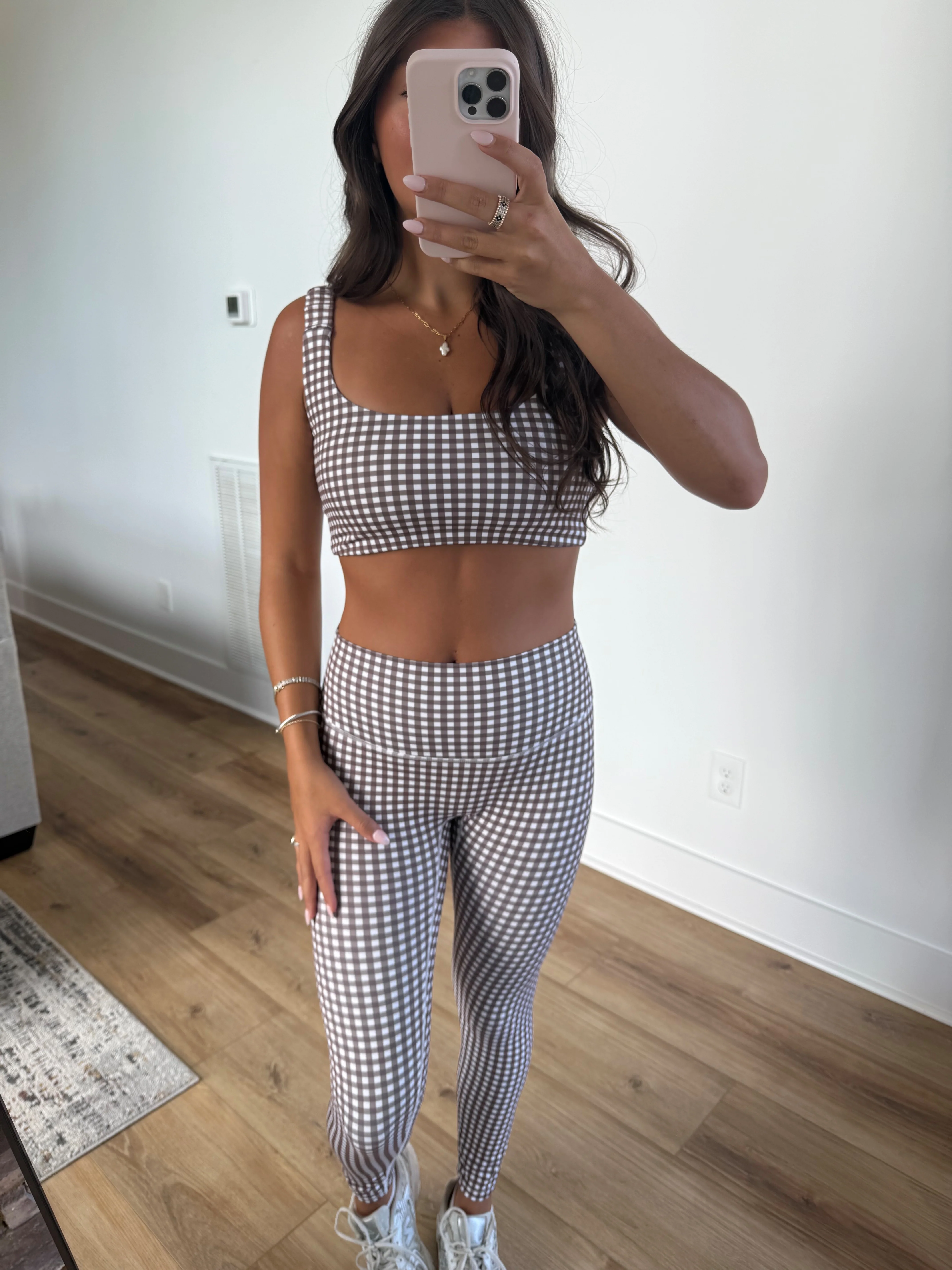 Brown Ginghams Leggings - Image 2