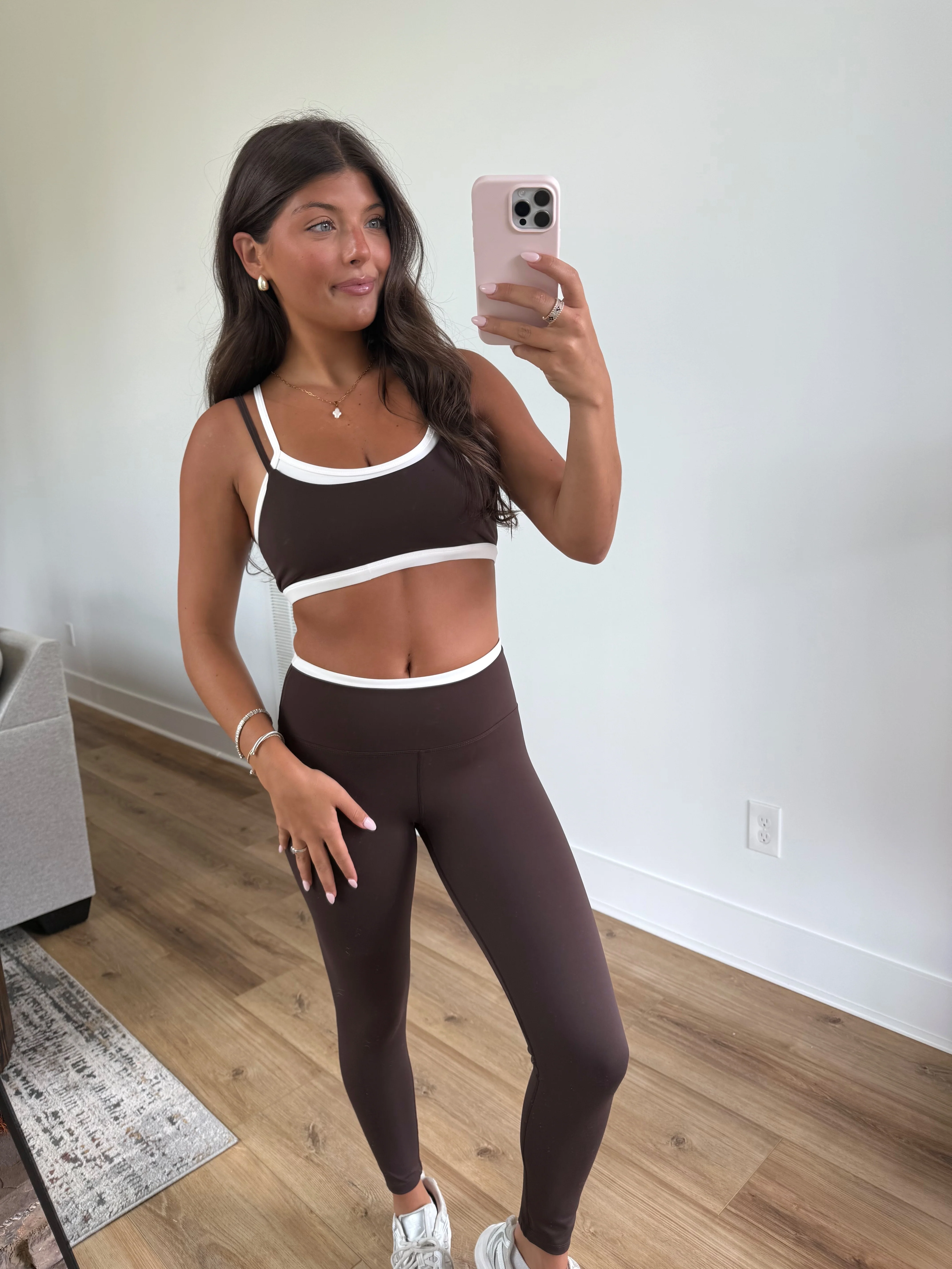 Brown Layered SPORTS BRA - Image 5