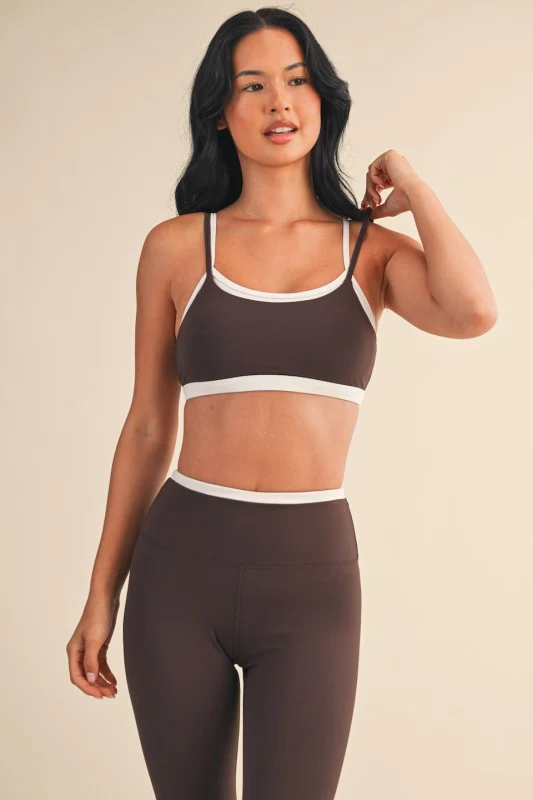 Brown Layered SPORTS BRA - Image 7