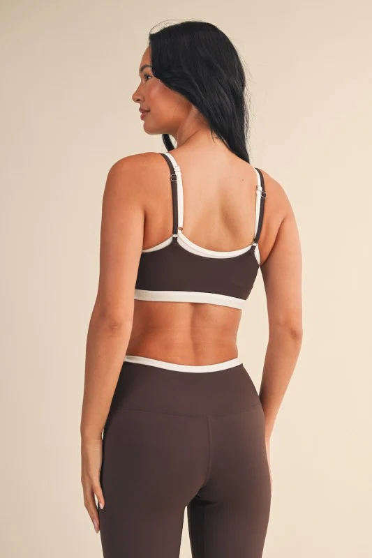 Brown Layered SPORTS BRA - Image 8