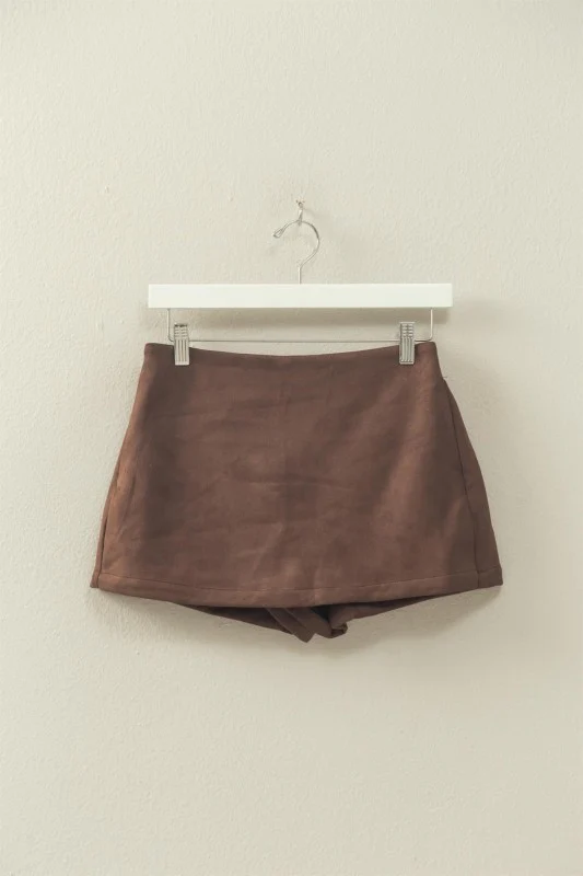 Brown Suede Skort (Restock) - Image 5