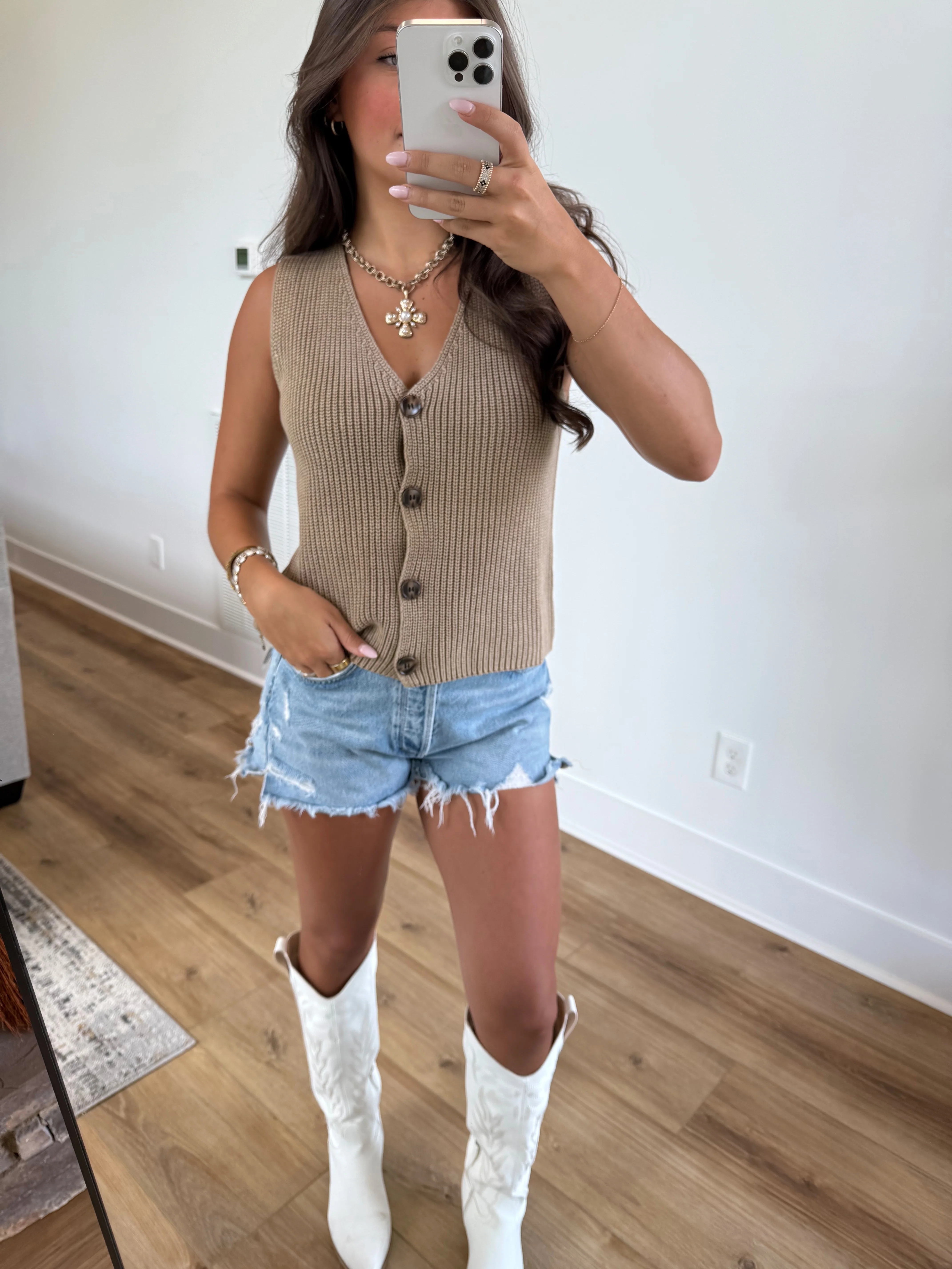 Brown Sweater Vest - Image 2