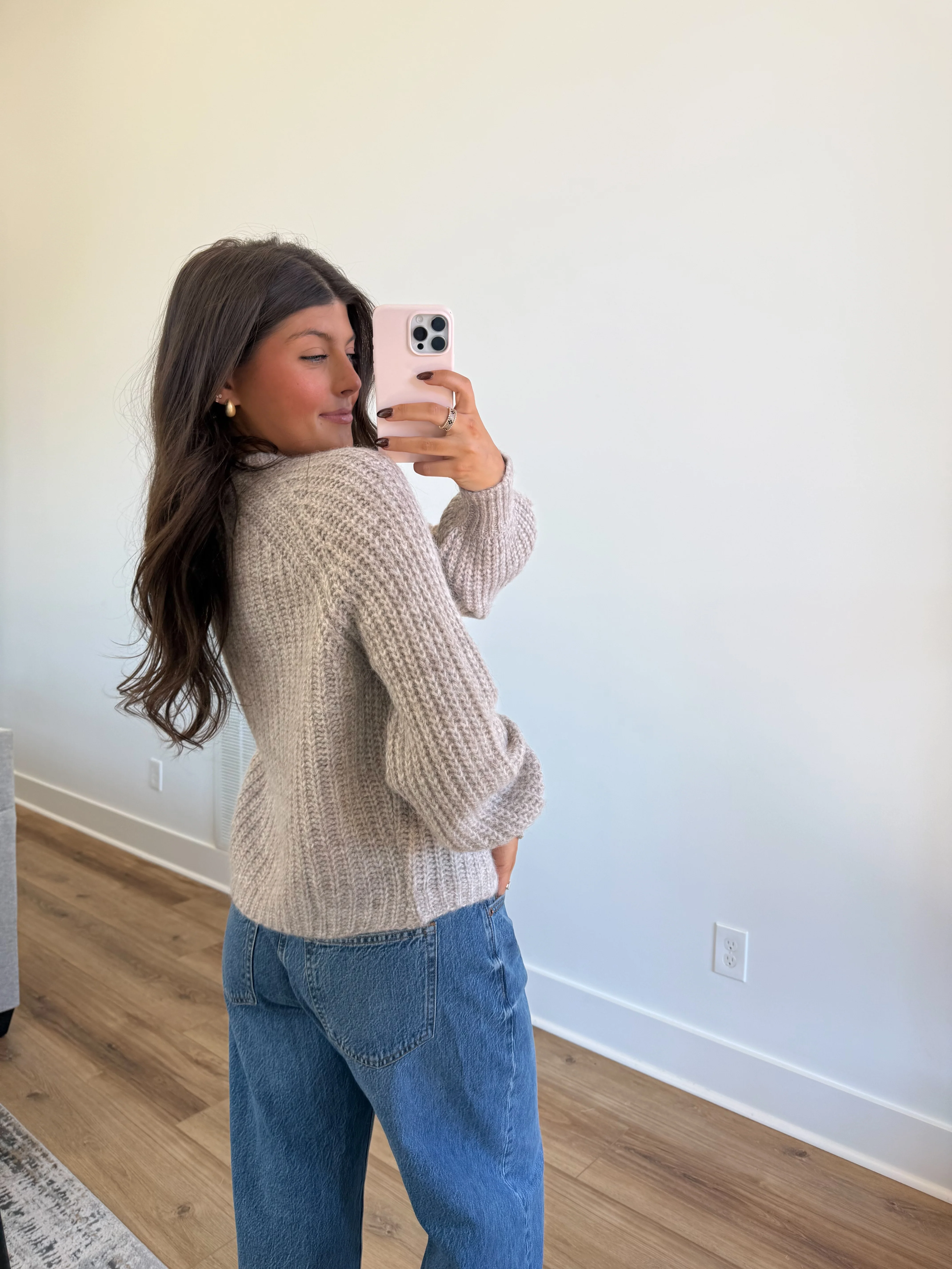 Brushed Button Cardigan - Image 2