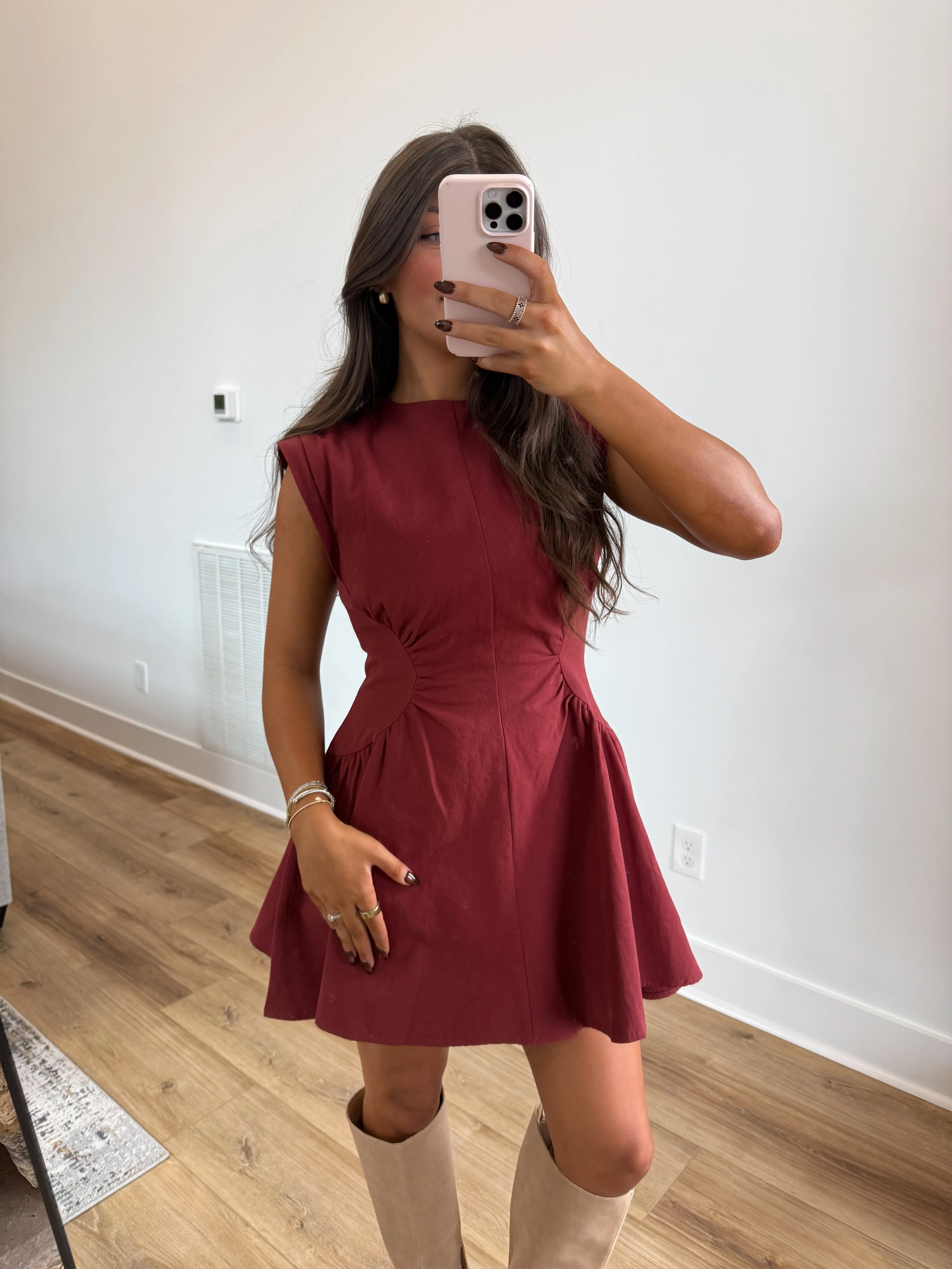 Burgundy Pecan Dress - Image 2