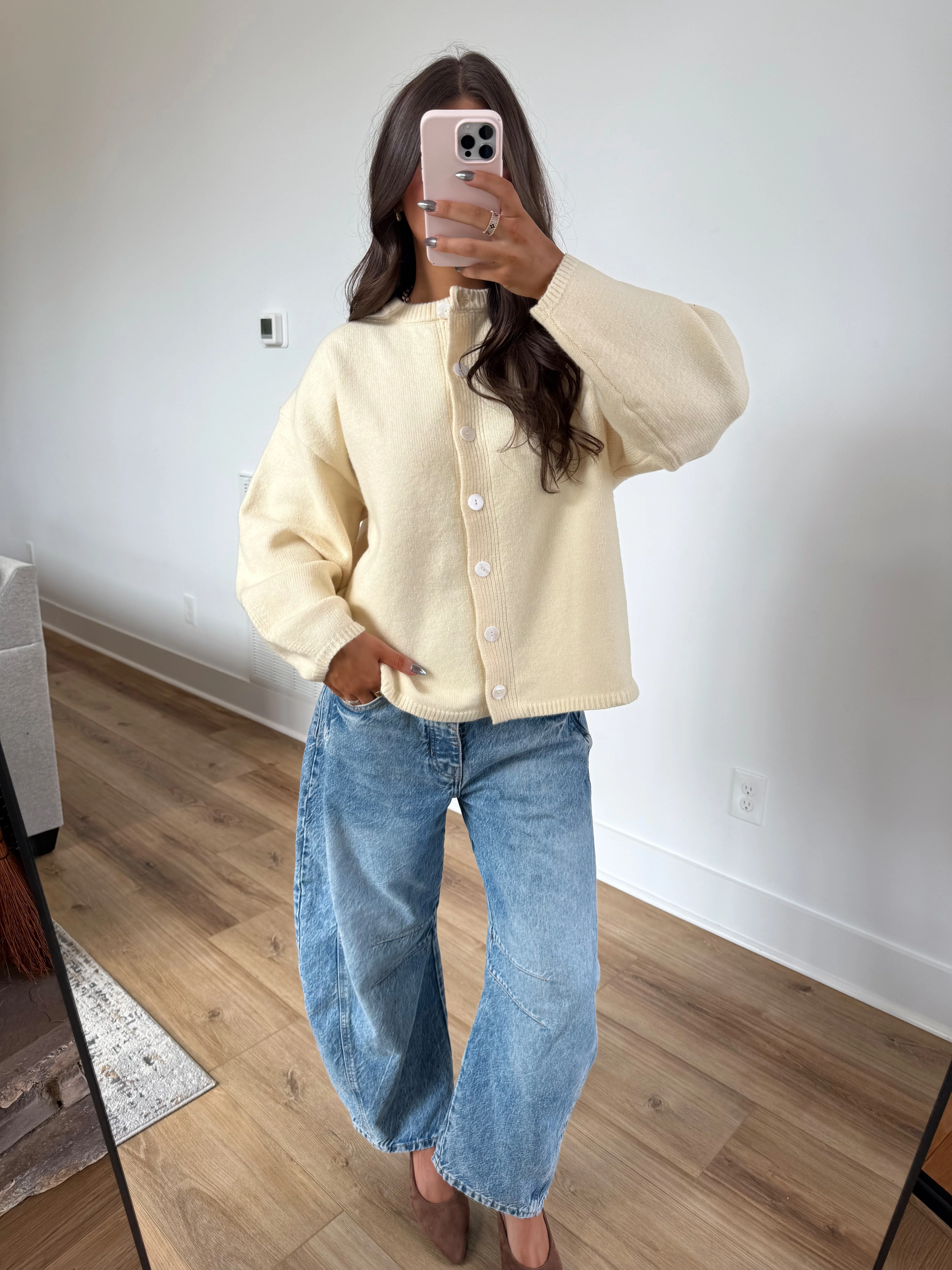 Butter Cream Cardigan - Image 6