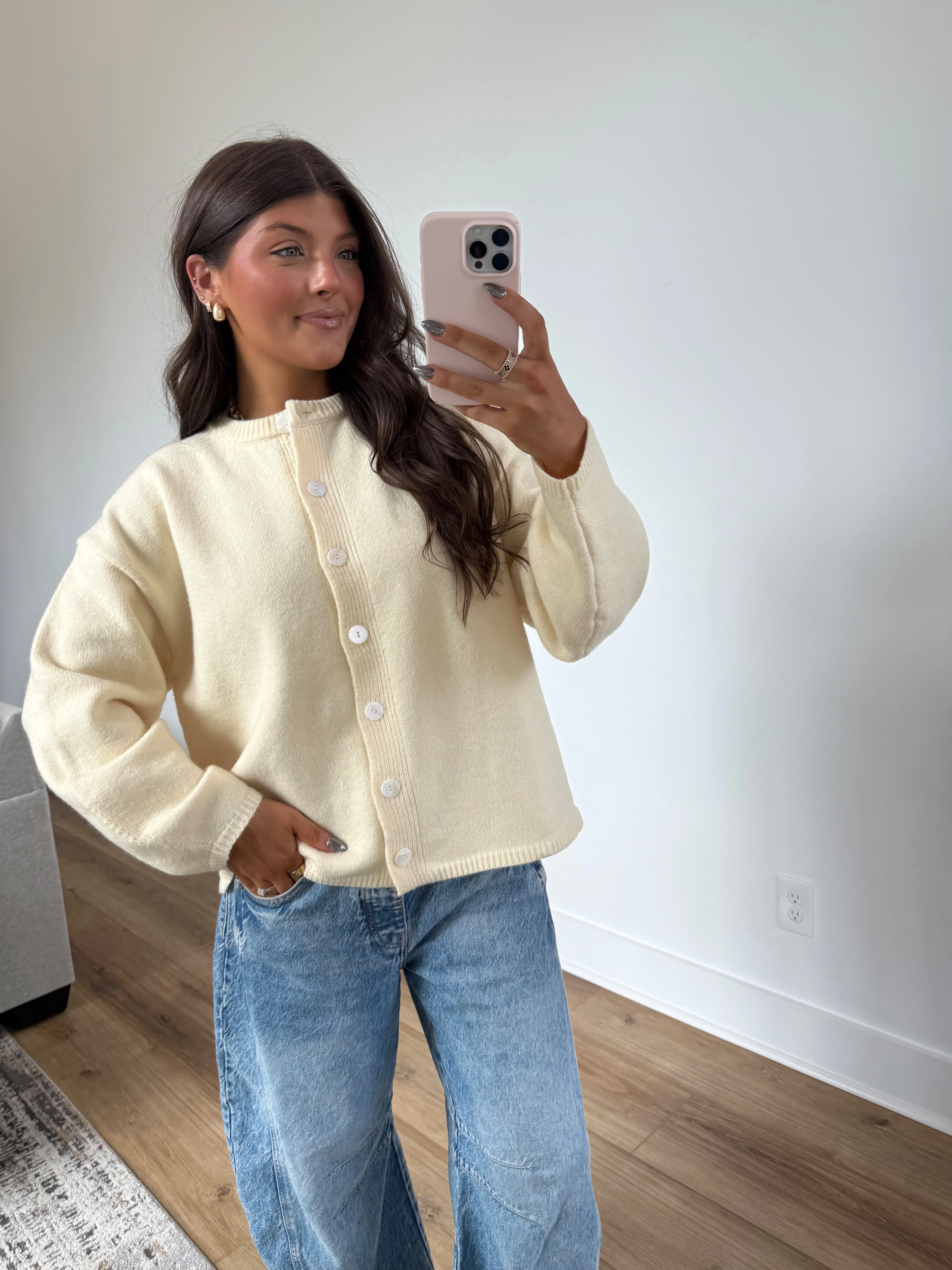 Butter Cream Cardigan - Image 7