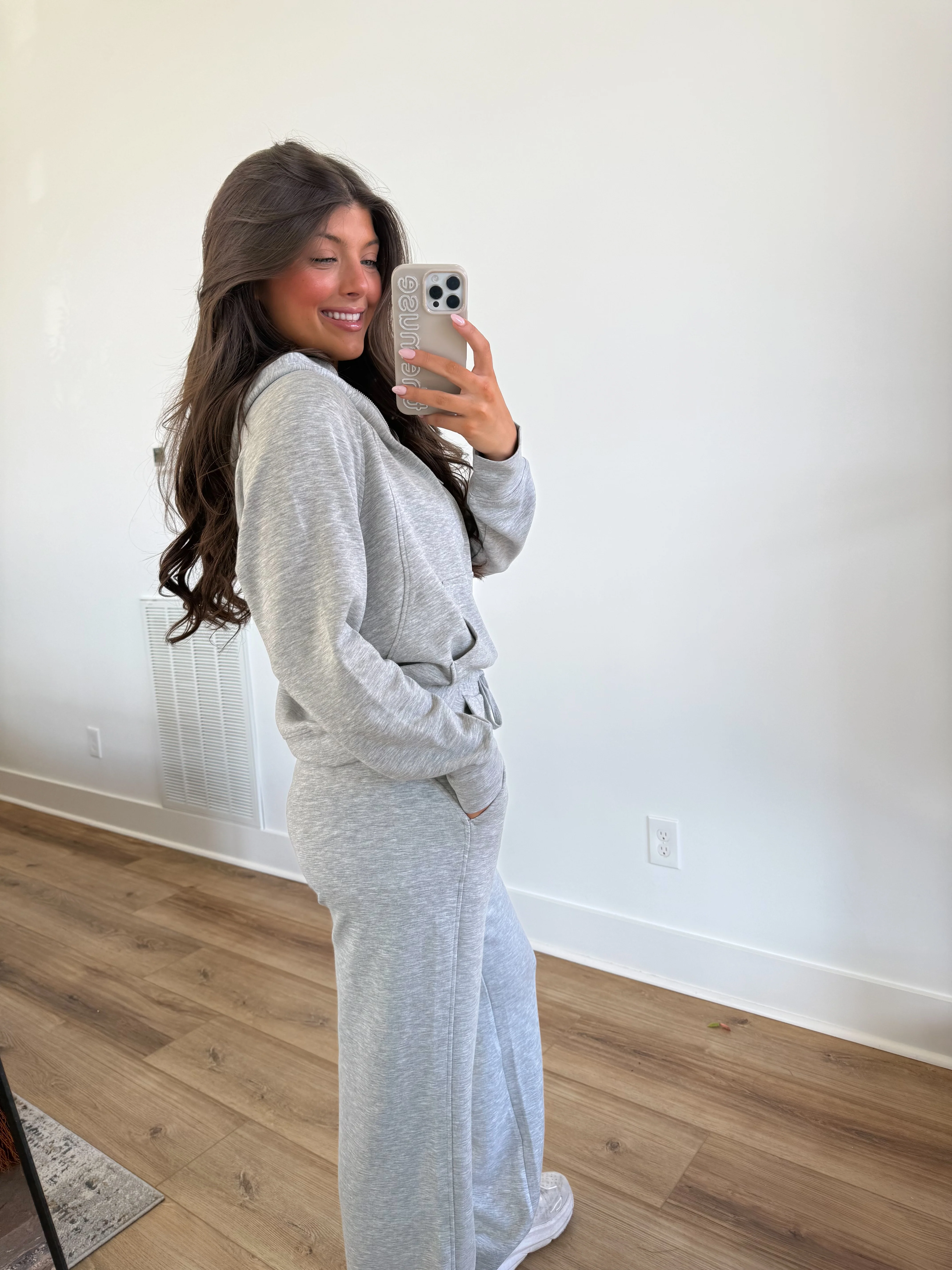 Butter Luxe Lounge Hoodie Set (Grey) - Image 5