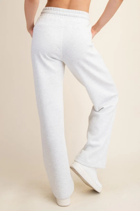 Butter Luxe Lounge Quarter Zip Set (Light Heather Grey) - Image 10